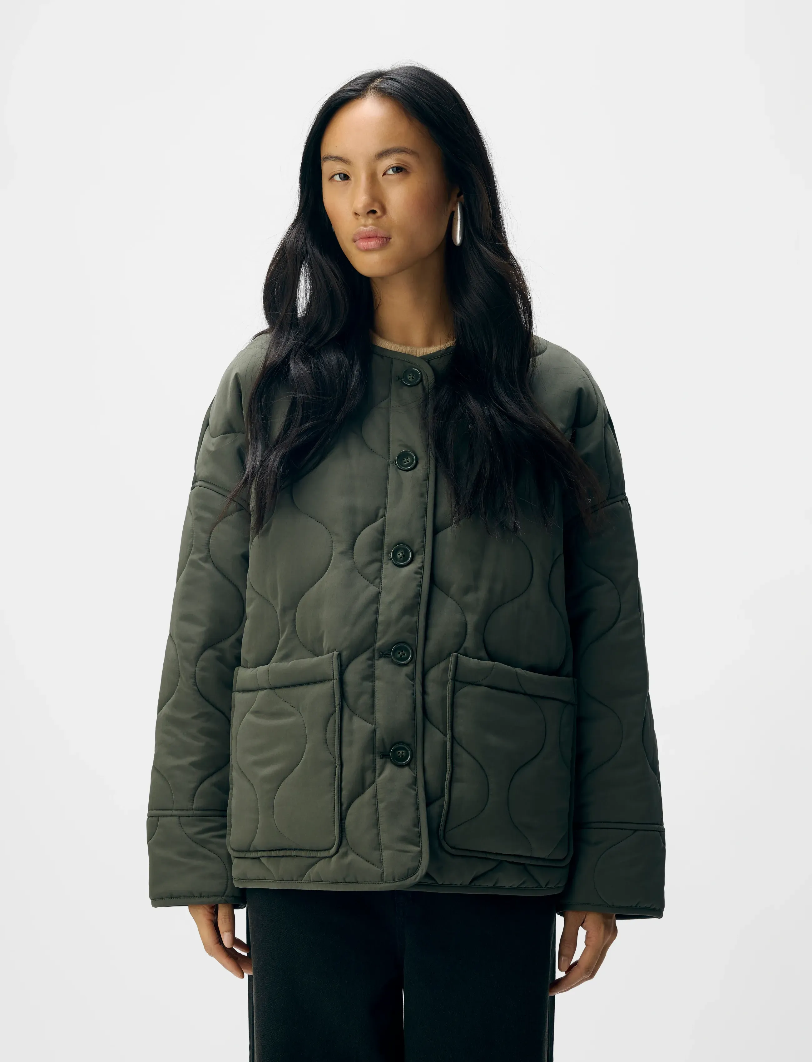 OBJECT Objallie Ls Lo Quilted Jacket Noos dunjackor dam – bild 4