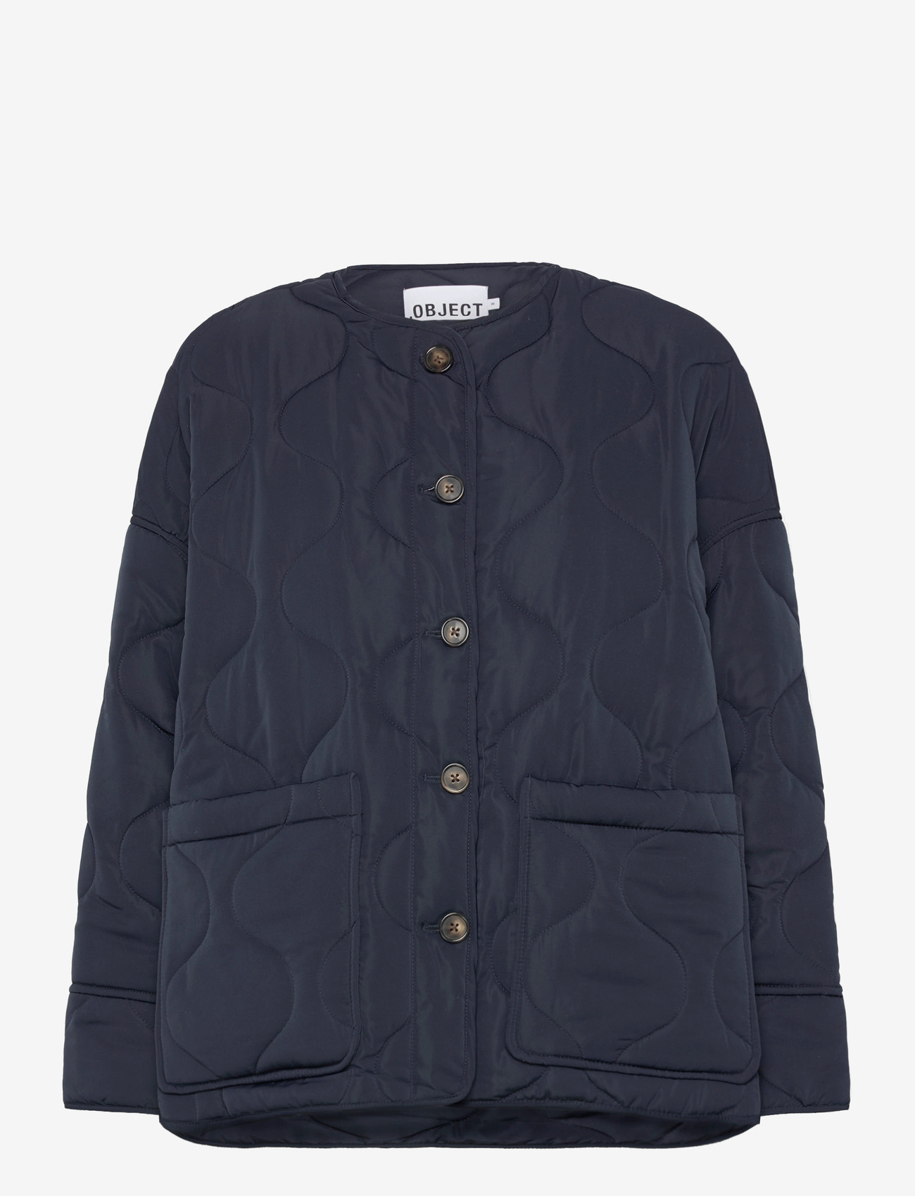 Object - OBJALLIE LS LO QUILTED JACKET NOOS - efterårsjakker - sky captain - 1