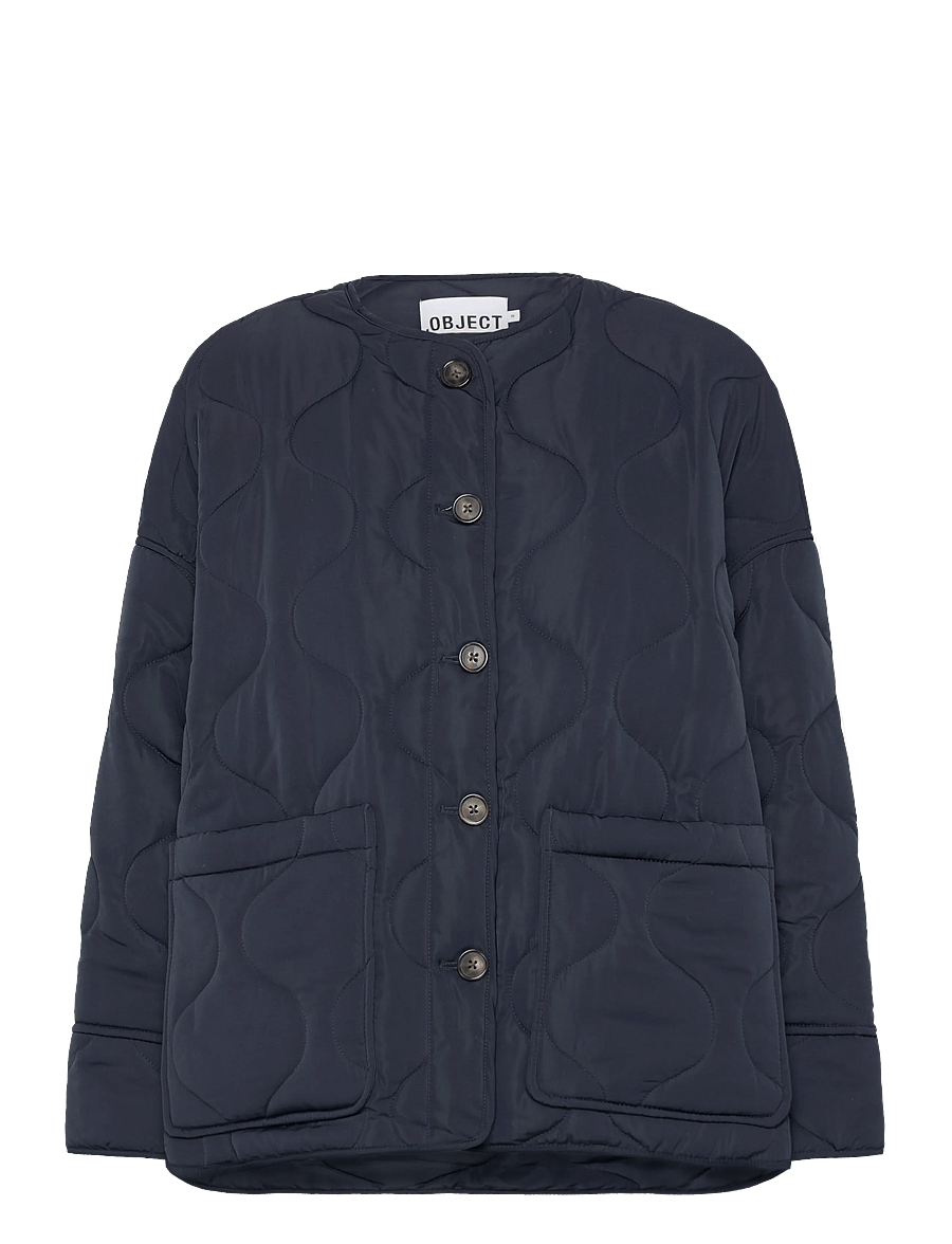 Object - OBJALLIE LS LO QUILTED JACKET NOOS - frühlingsjacken - sky captain - 1