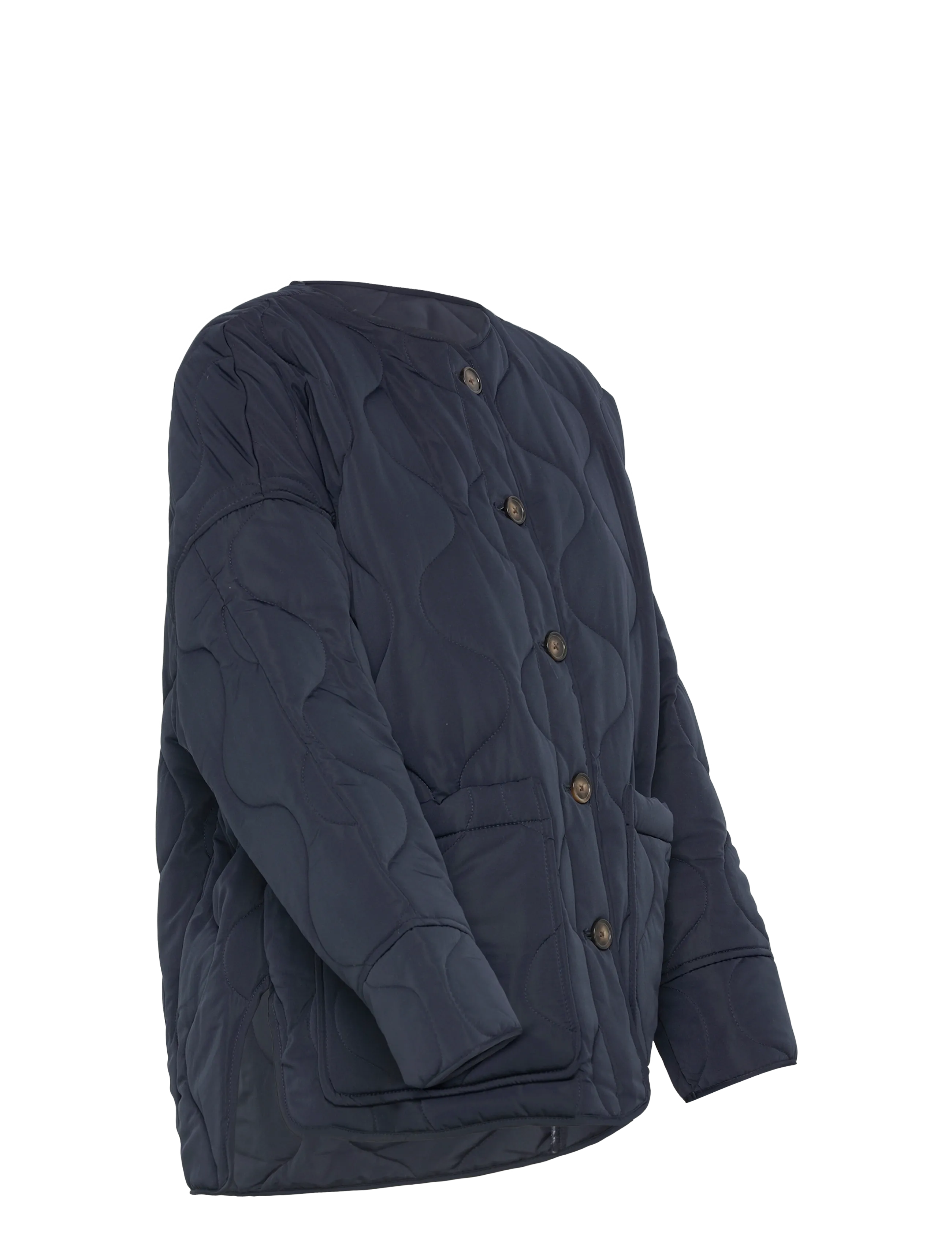 Object - OBJALLIE LS LO QUILTED JACKET NOOS - Üleriided - sky captain - 3