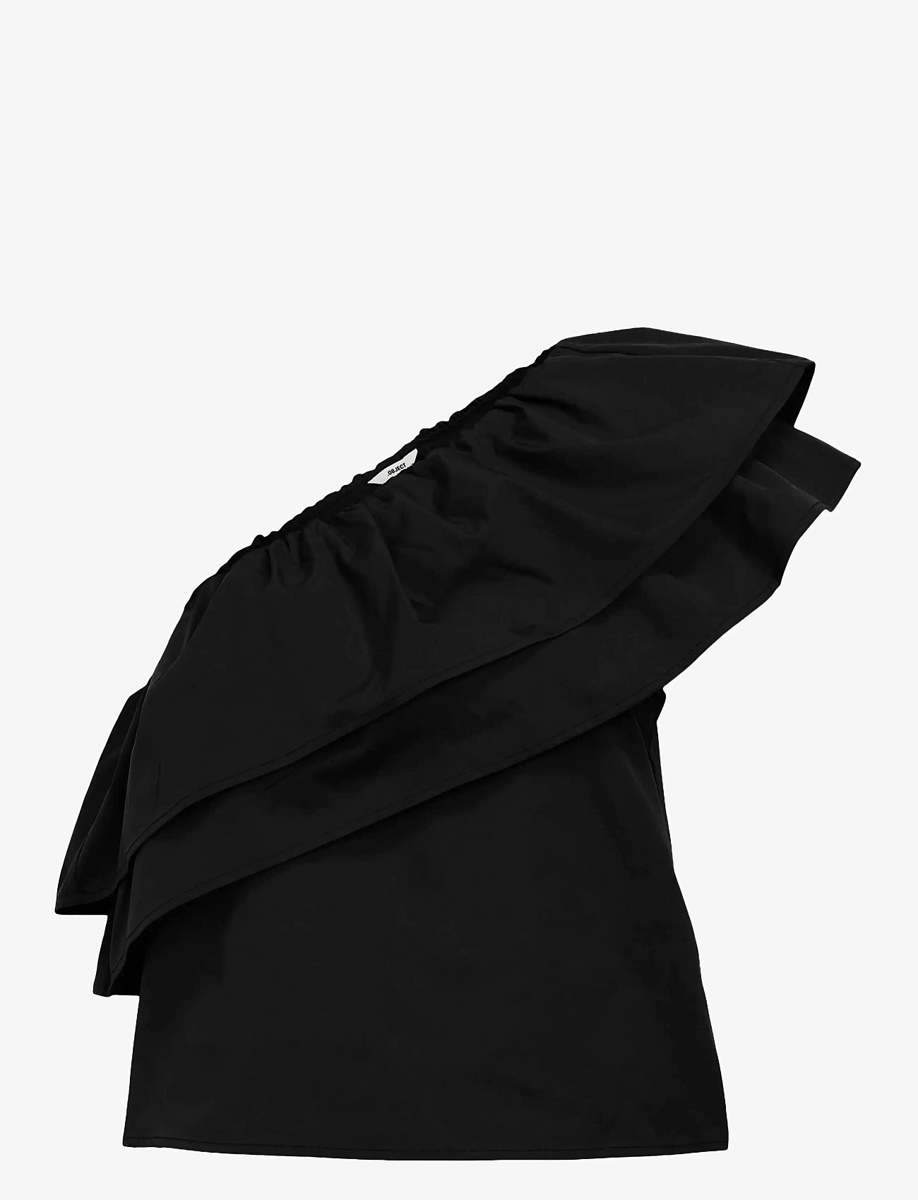 Object - OBJMIRA SL RE TOP E DIV - Ärmlösa blusar - black - 1