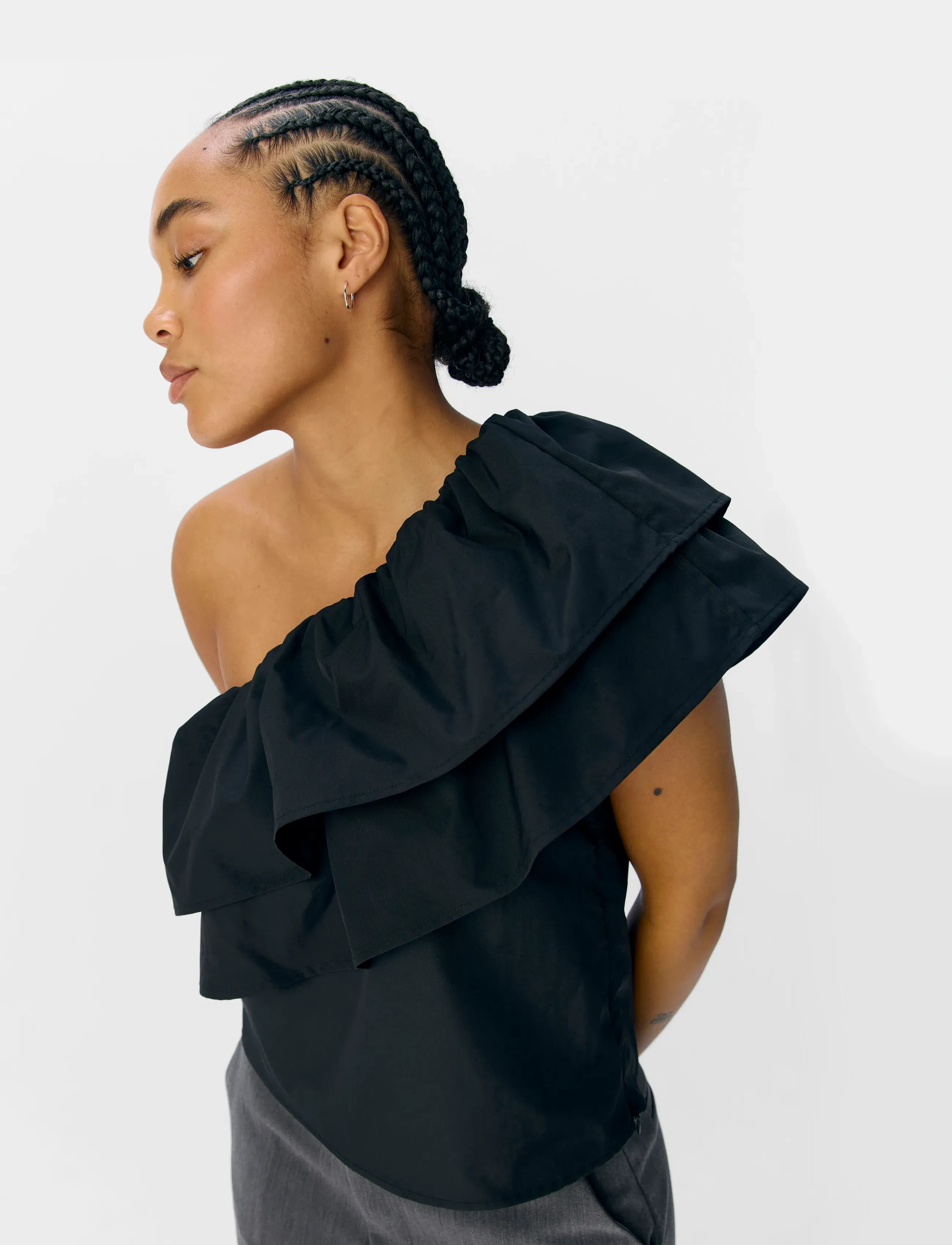 Object - OBJMIRA SL RE TOP E DIV - hihattomat puserot - black - 4