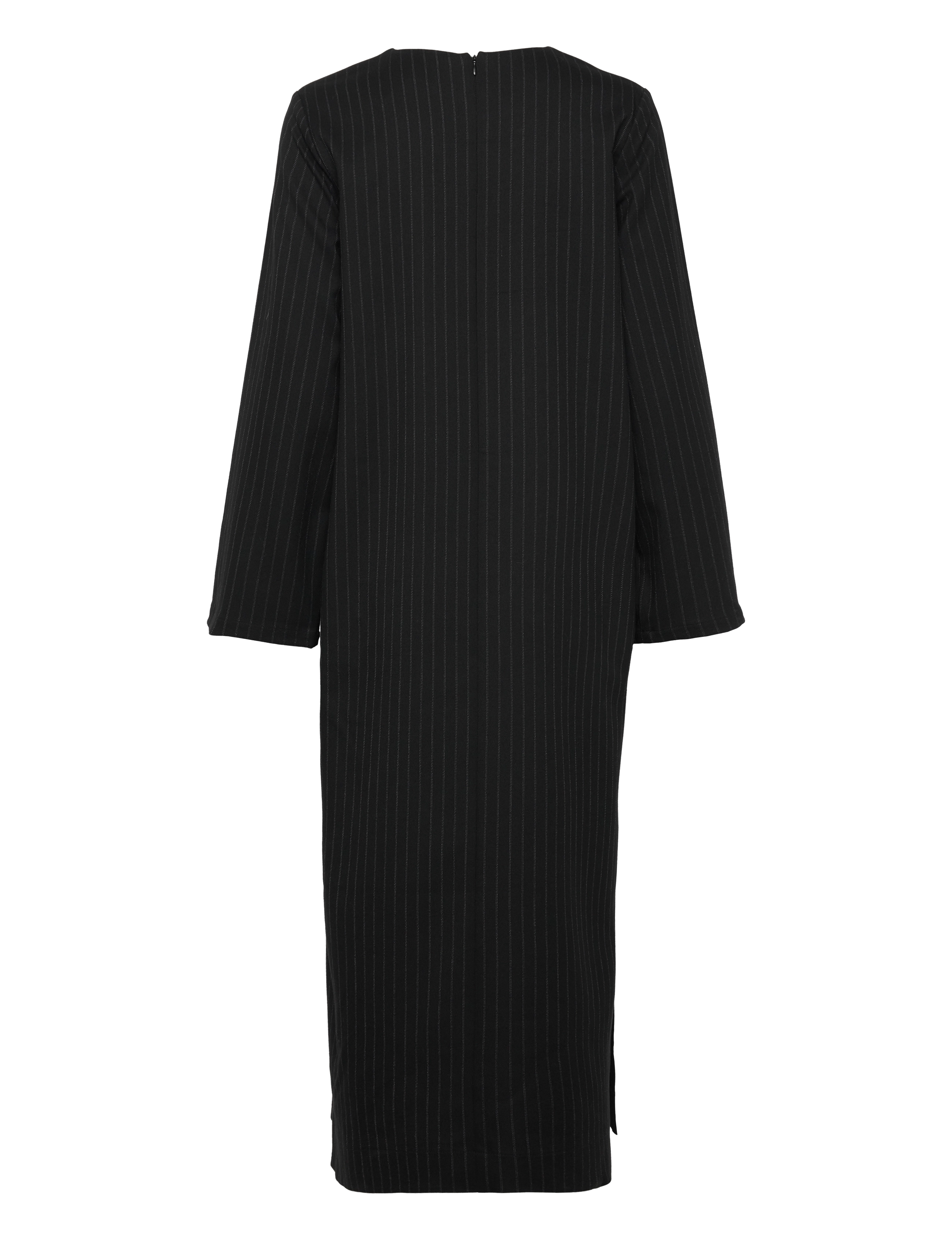 Object - OBJLISA LO L/S MIDI DRESS AOP DIV - maxikjoler - black - 2