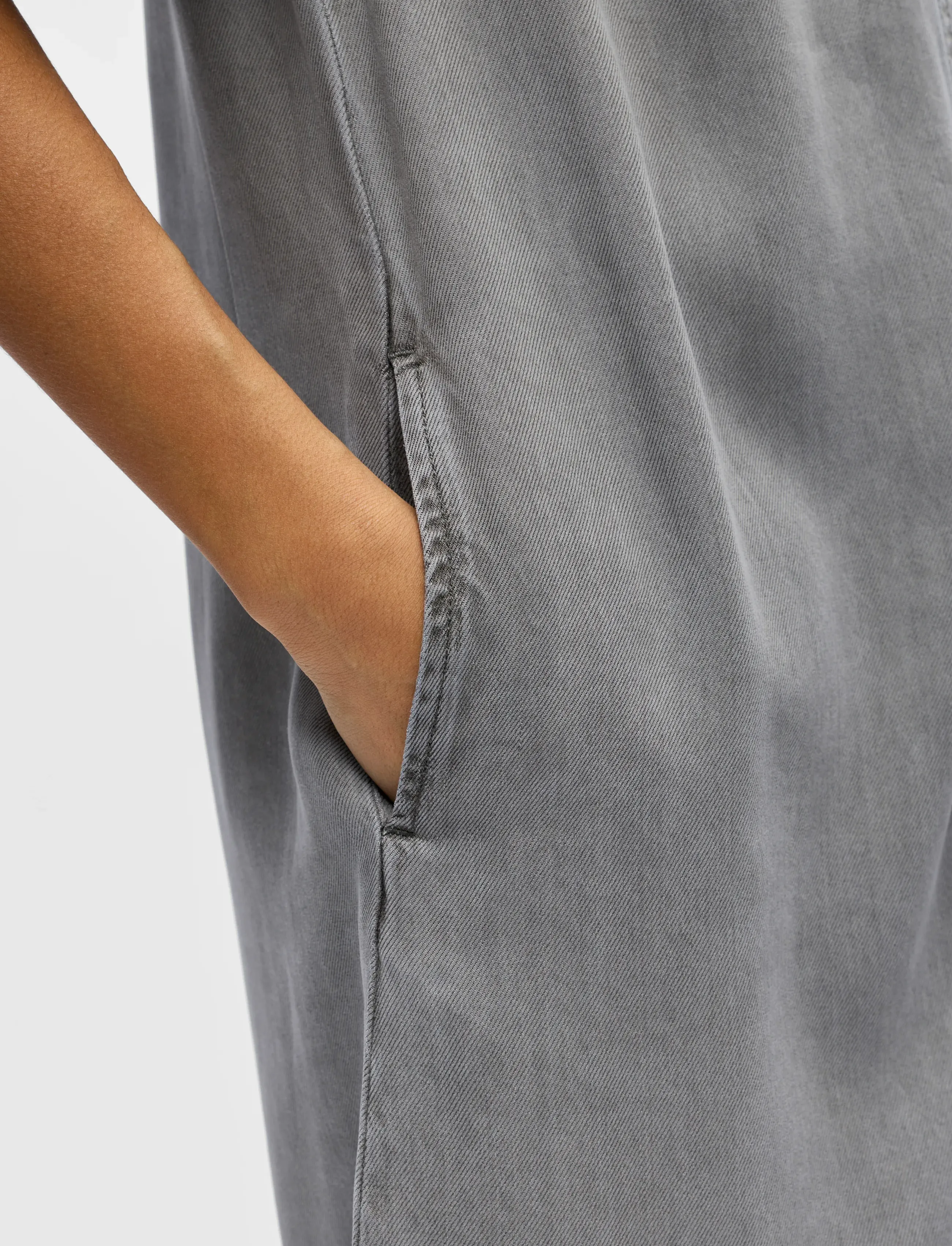 Object - OBJFRAME 2/4 RE DENIM DRESS NOOS - denimkjoler - light grey denim - 3