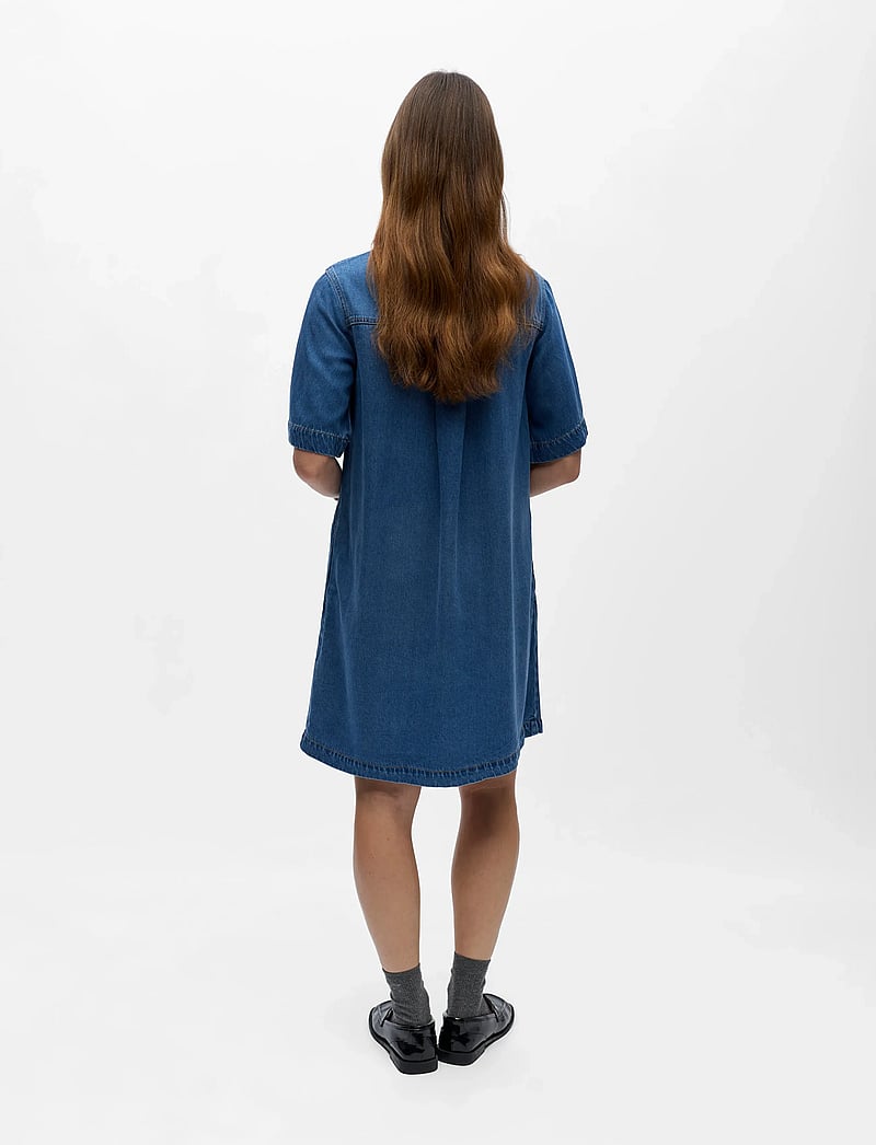 Object - OBJFRAME 2/4 RE DENIM DRESS NOOS - overhemdjurken - medium blue denim - 2
