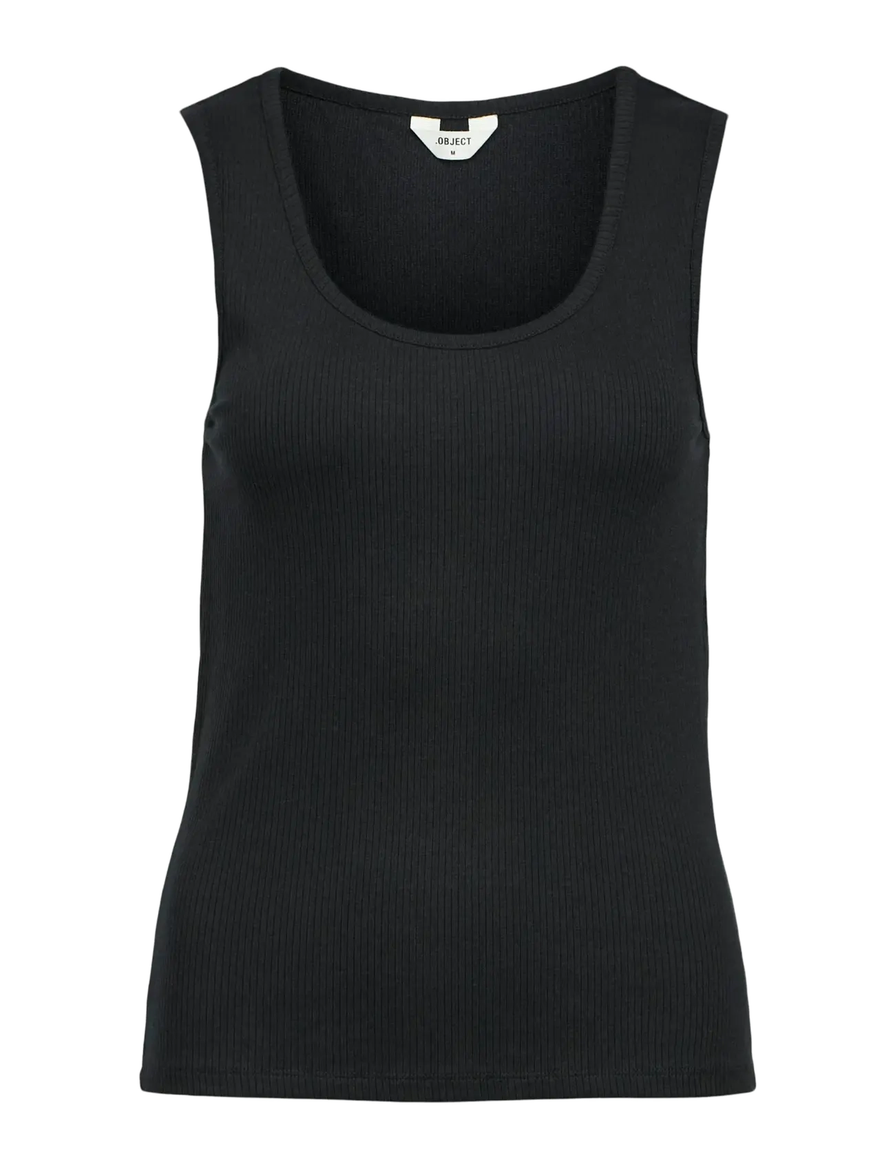 Object OBJJAMIE S/L SLI TANK TOP NOOS - T-Shirts & Tops - BLACK / black