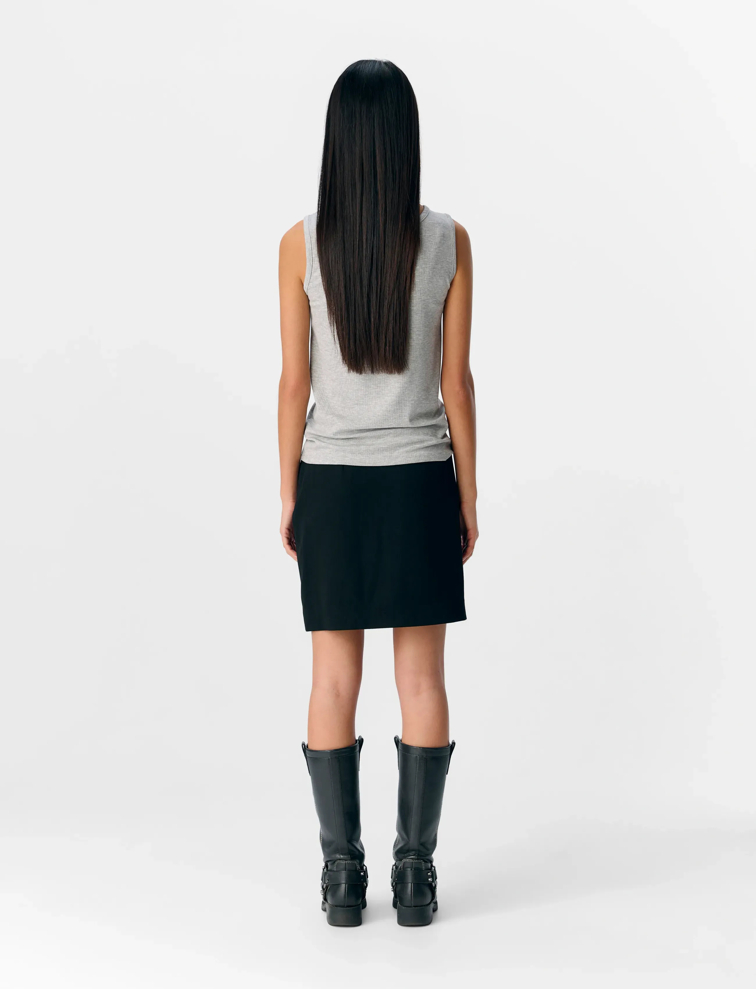 Object - OBJJAMIE S/L SLI TANK TOP NOOS - topid ja varrukateta alussärgid - light grey melange - 2