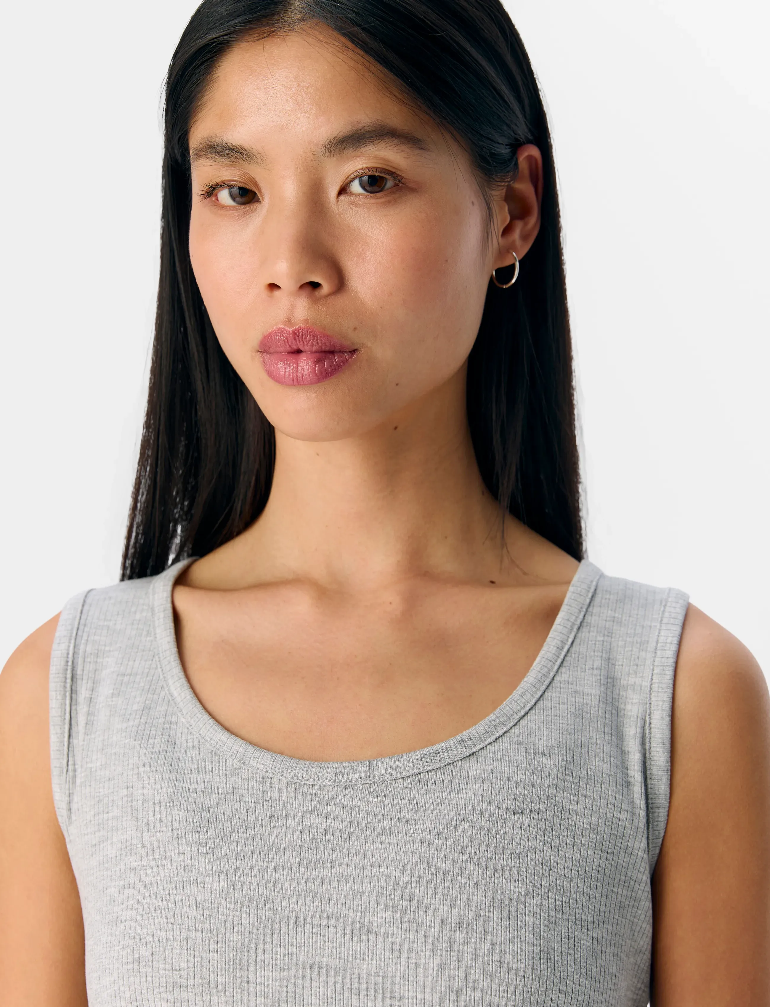 Object - OBJJAMIE S/L SLI TANK TOP NOOS - topid ja varrukateta alussärgid - light grey melange - 4