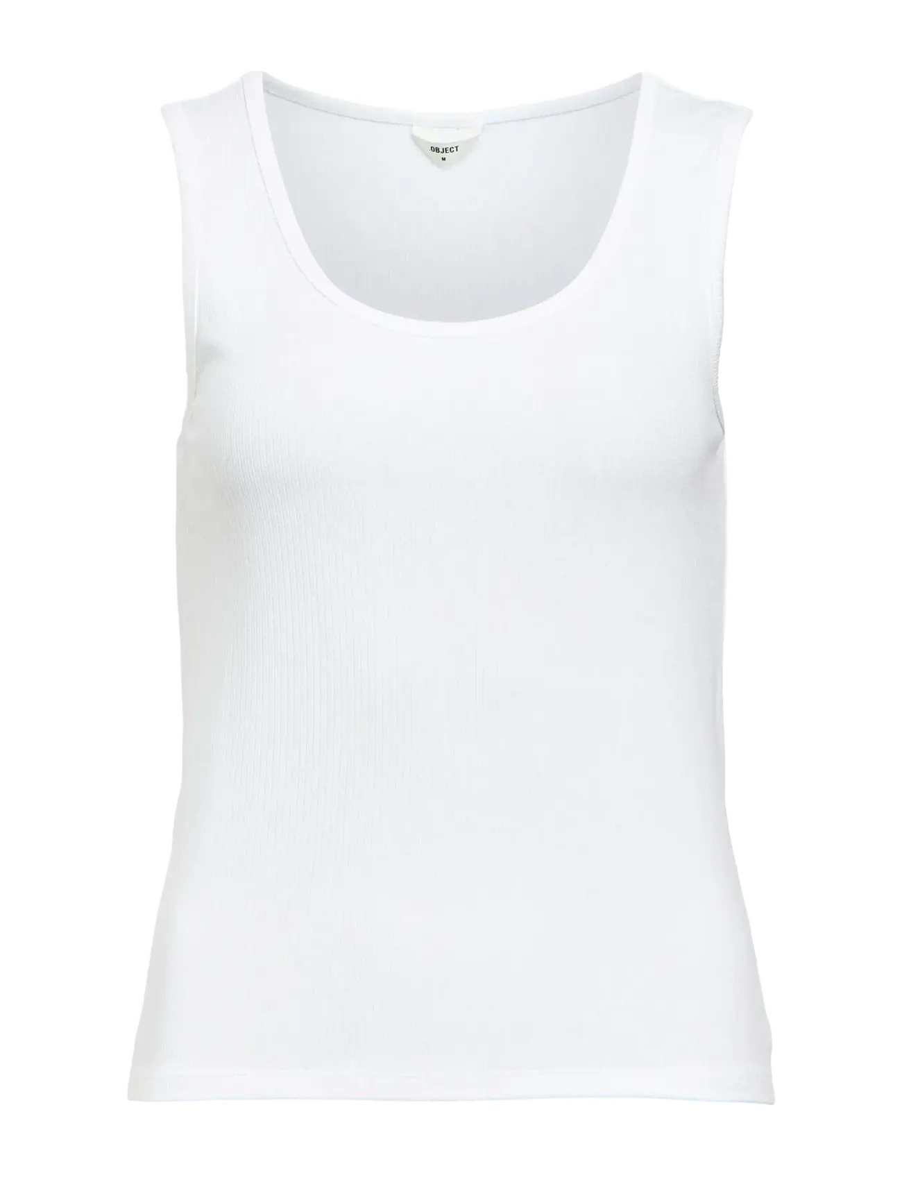 Object OBJJAMIE S/L SLI TANK TOP NOOS - T-Shirts & Tops - WHITE / white
