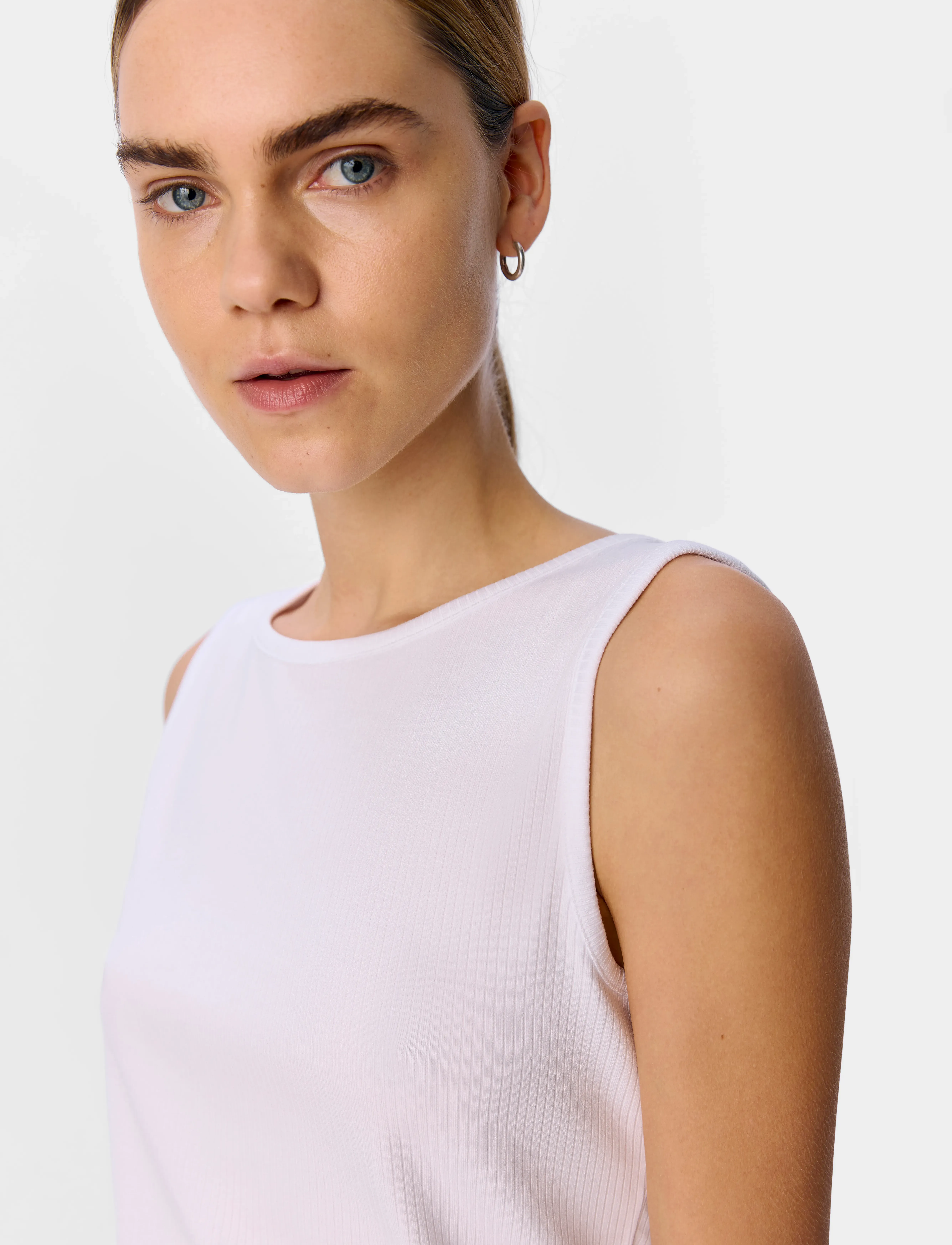 Object - OBJJAMIE S/L SLI TANK TOP NOOS - tanktops - white - 5