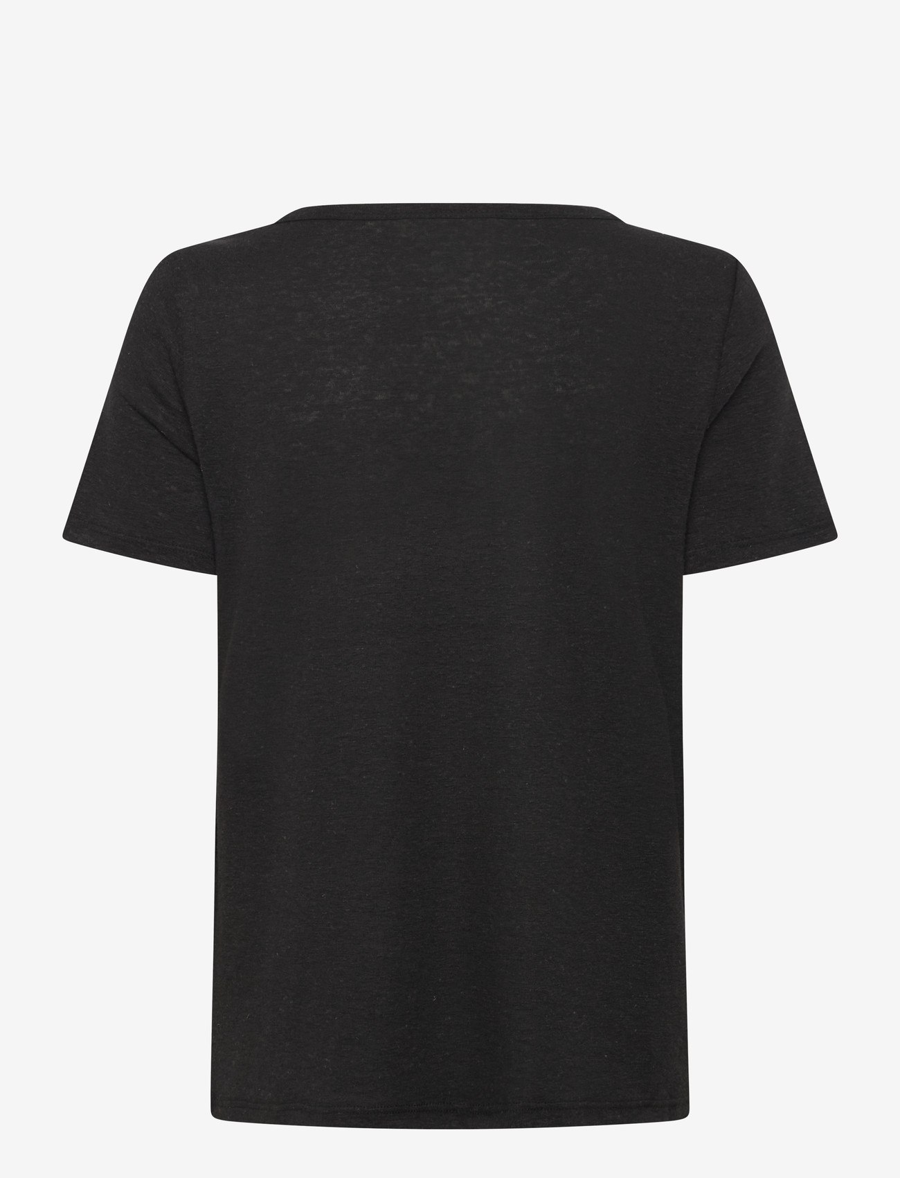 Object - OBJTHEA S/S RE V-NECK TOP NOOS - laveste priser - black - 1