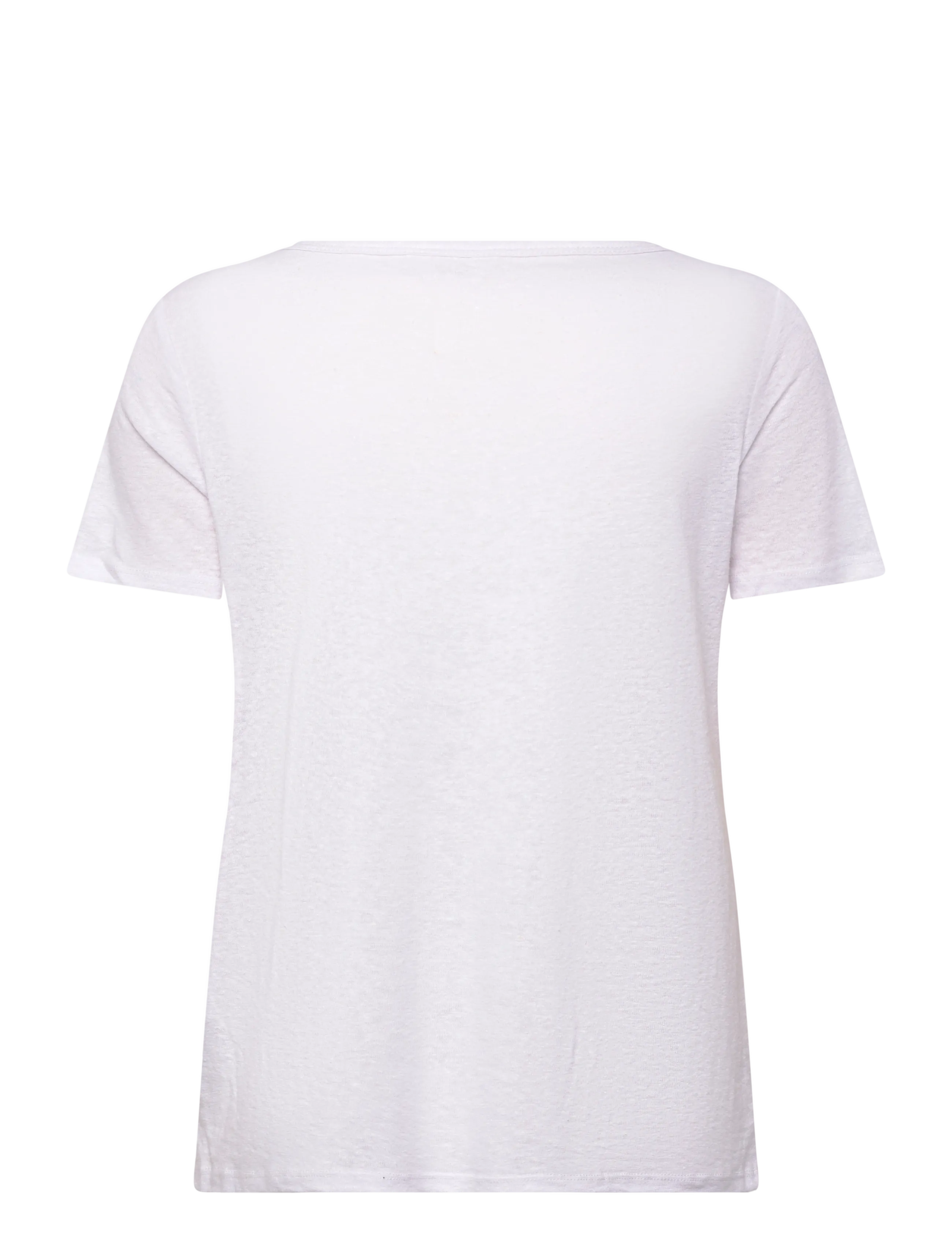 Object - OBJTHEA S/S RE V-NECK TOP NOOS - laveste priser - white - 2