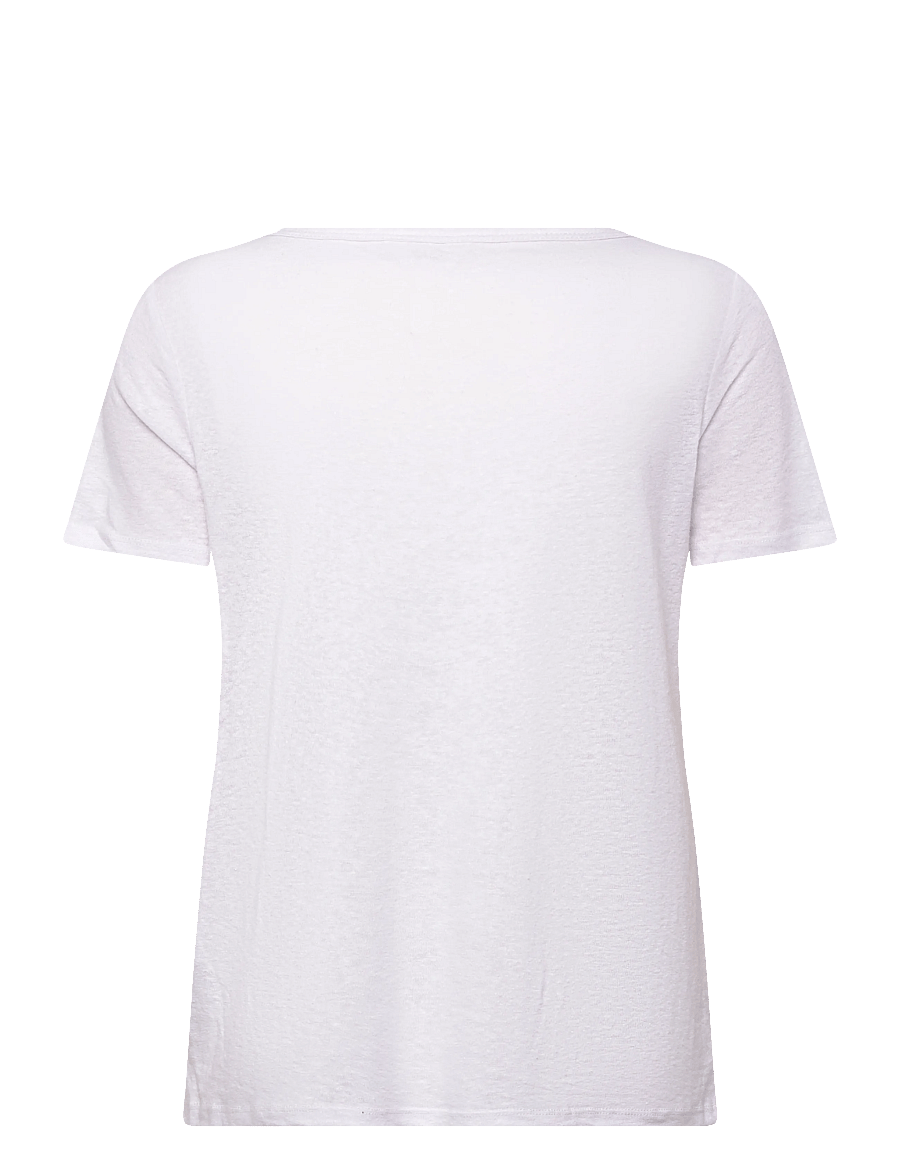 Object - OBJTHEA S/S RE V-NECK TOP NOOS - t-shirts - white - 2