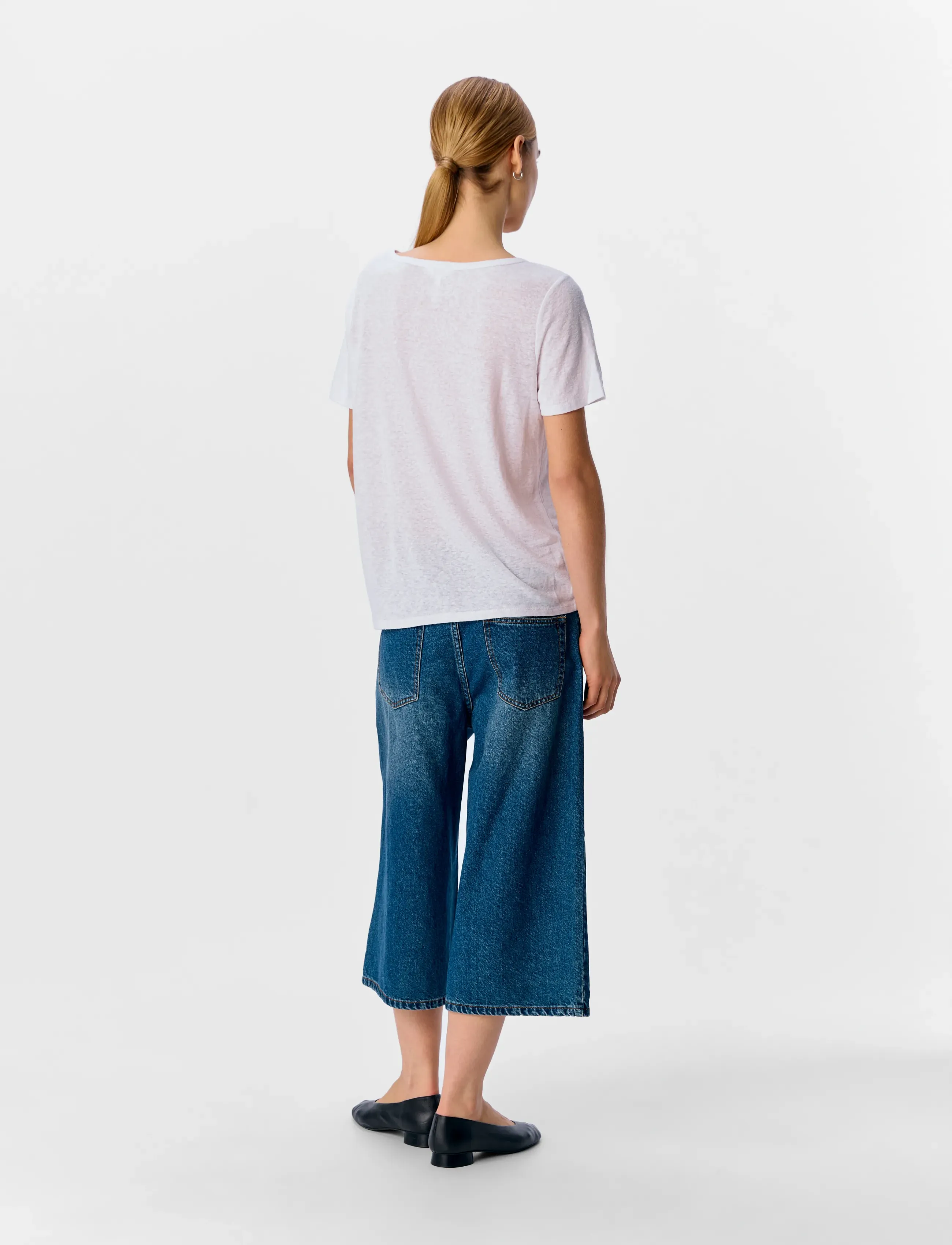 Object - OBJTHEA S/S RE V-NECK TOP NOOS - laveste priser - white - 3