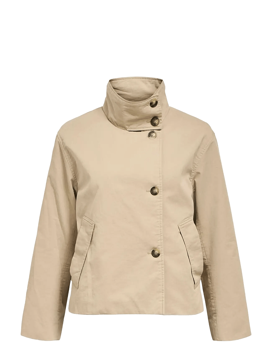 Object - OBJGRO RE SHORT JACKET NOOS - vårjackor - desert taupe - 1