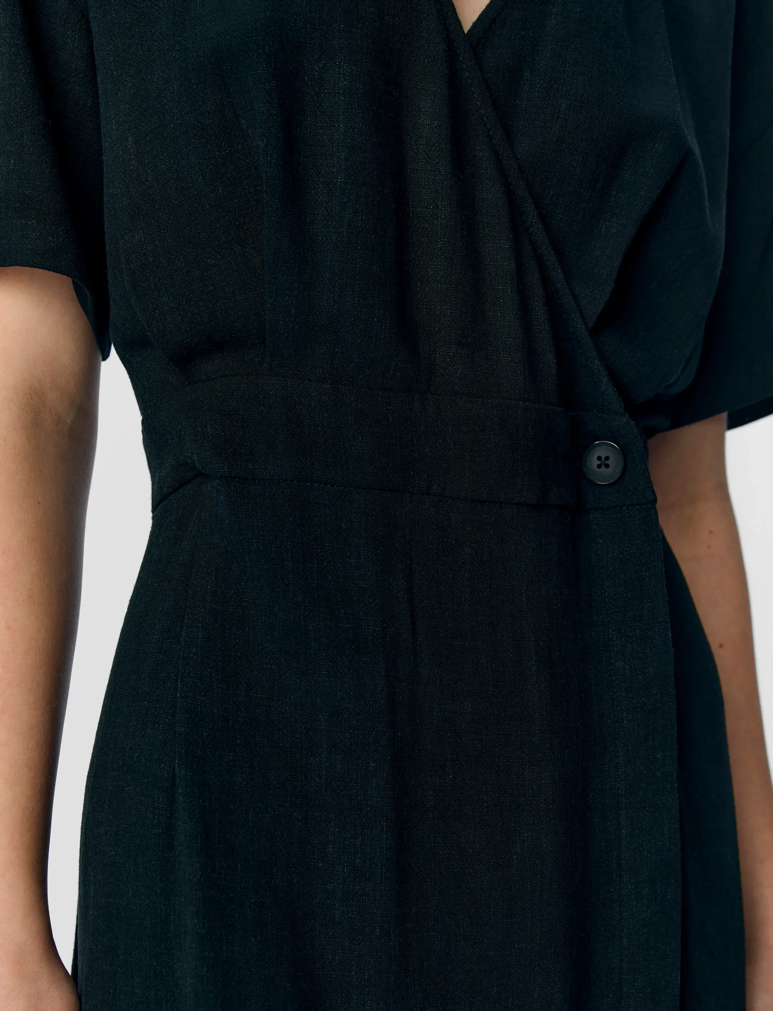 Object - OBJSANNE S/S RE ANKLE DRESS DIV - sommerkleider - black - 4