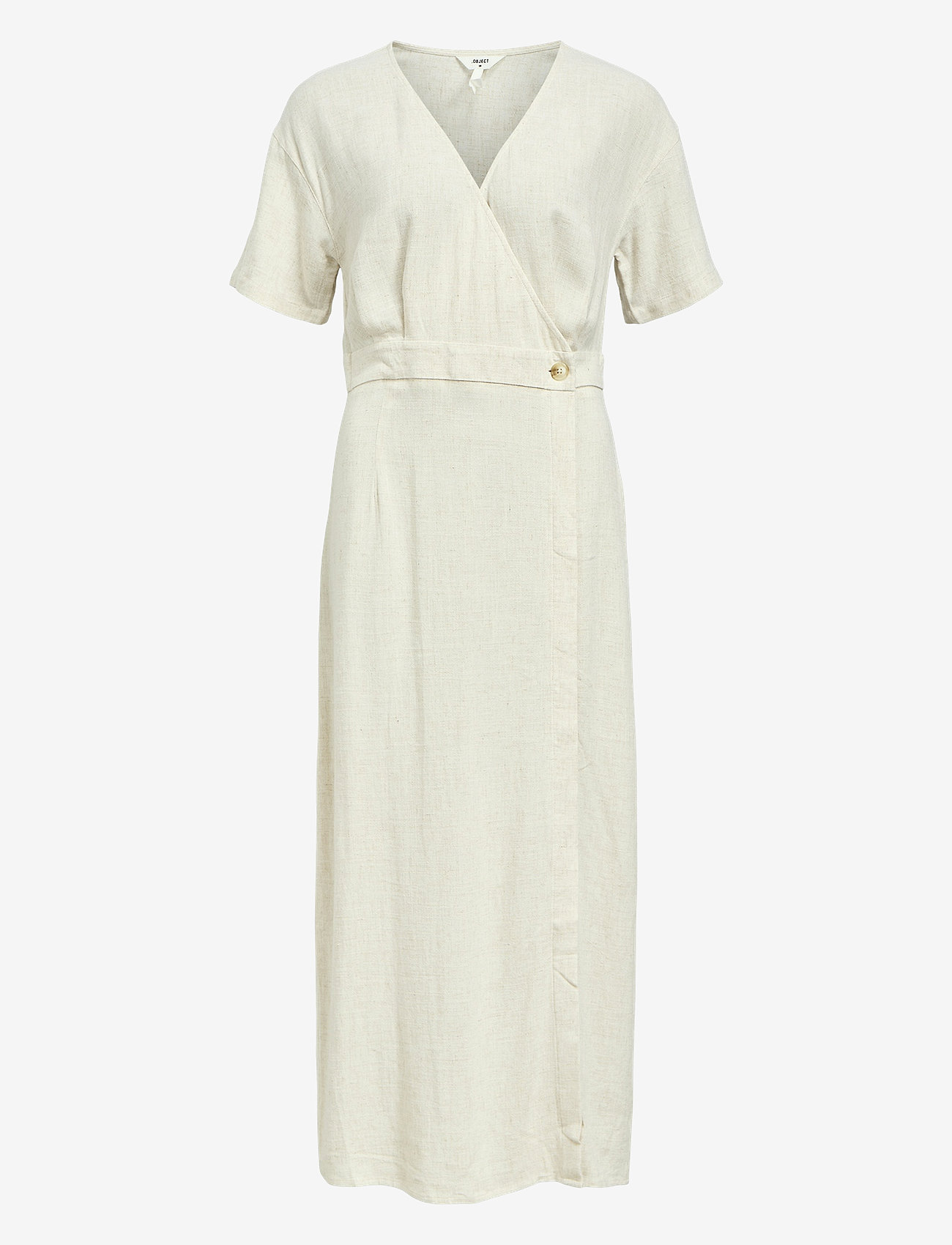 Object - OBJSANNE S/S RE ANKLE DRESS DIV - sommerkleider - sandshell - 0
