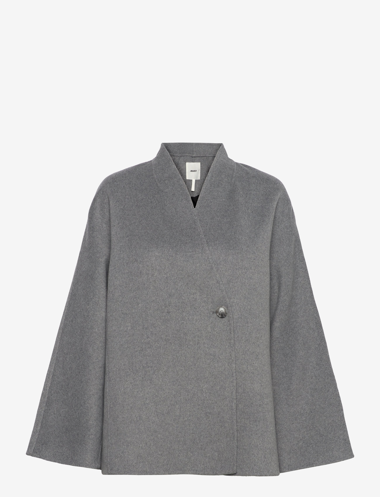 Object - OBJLINN L/S OZ OPEN JACKET DIV - medium grey melange - 0