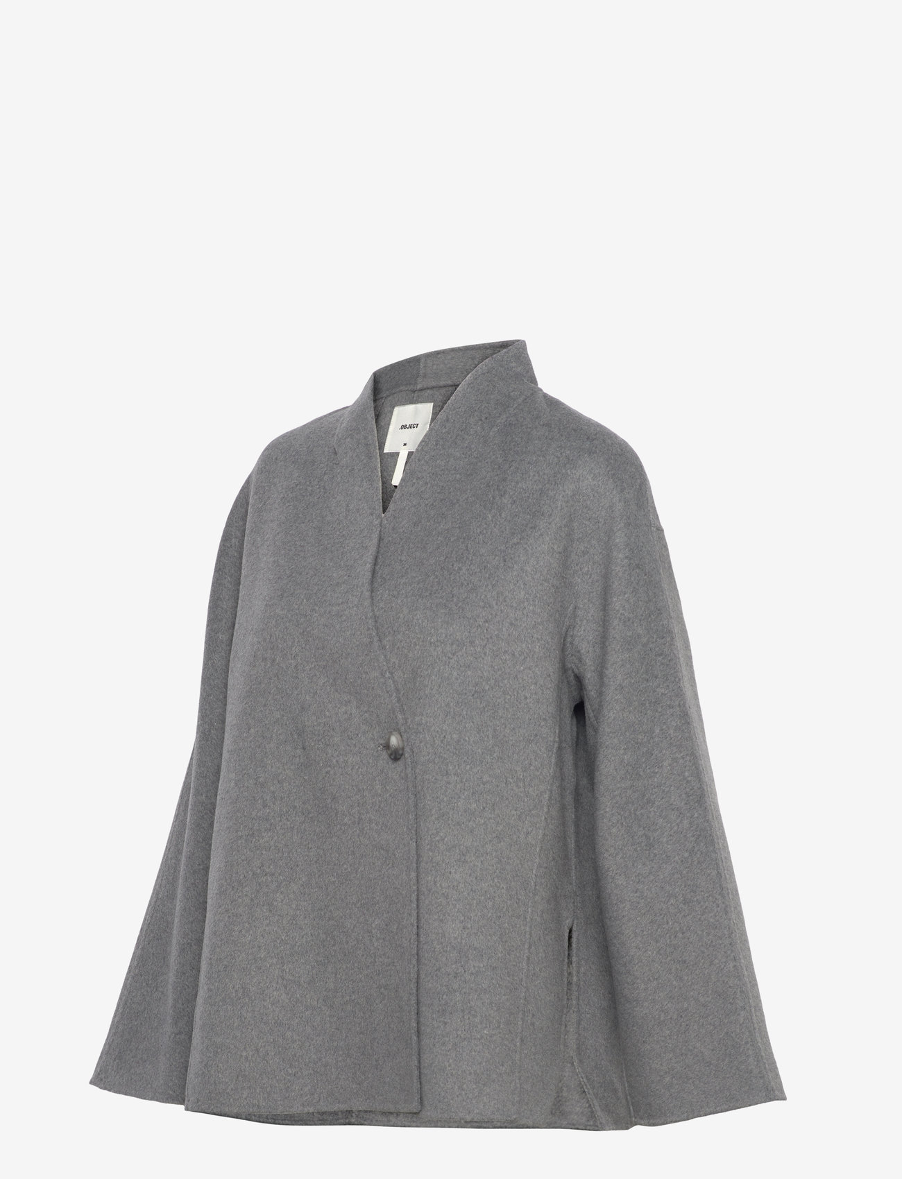 Object - OBJLINN L/S OZ OPEN JACKET DIV - medium grey melange - 2