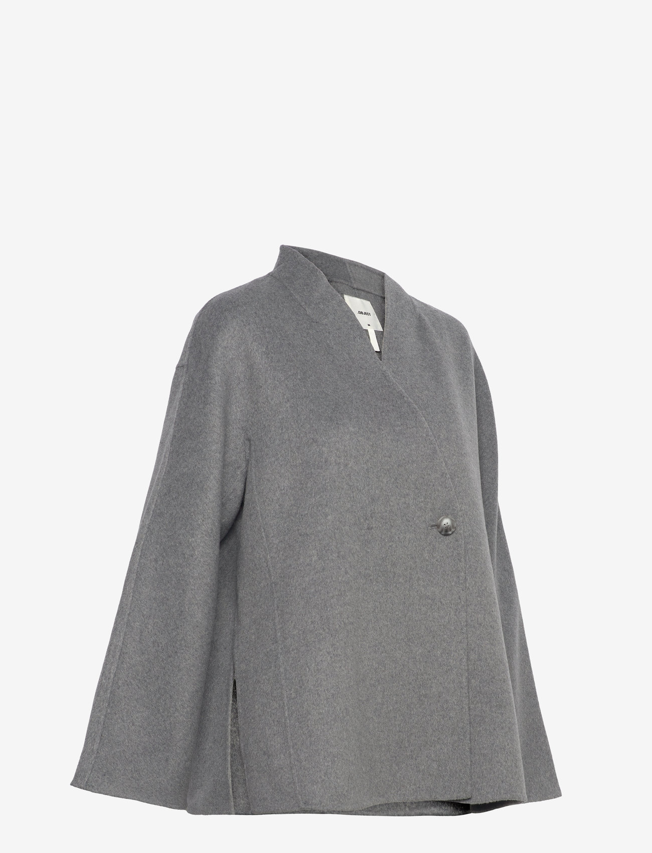 Object - OBJLINN L/S OZ OPEN JACKET DIV - medium grey melange - 3