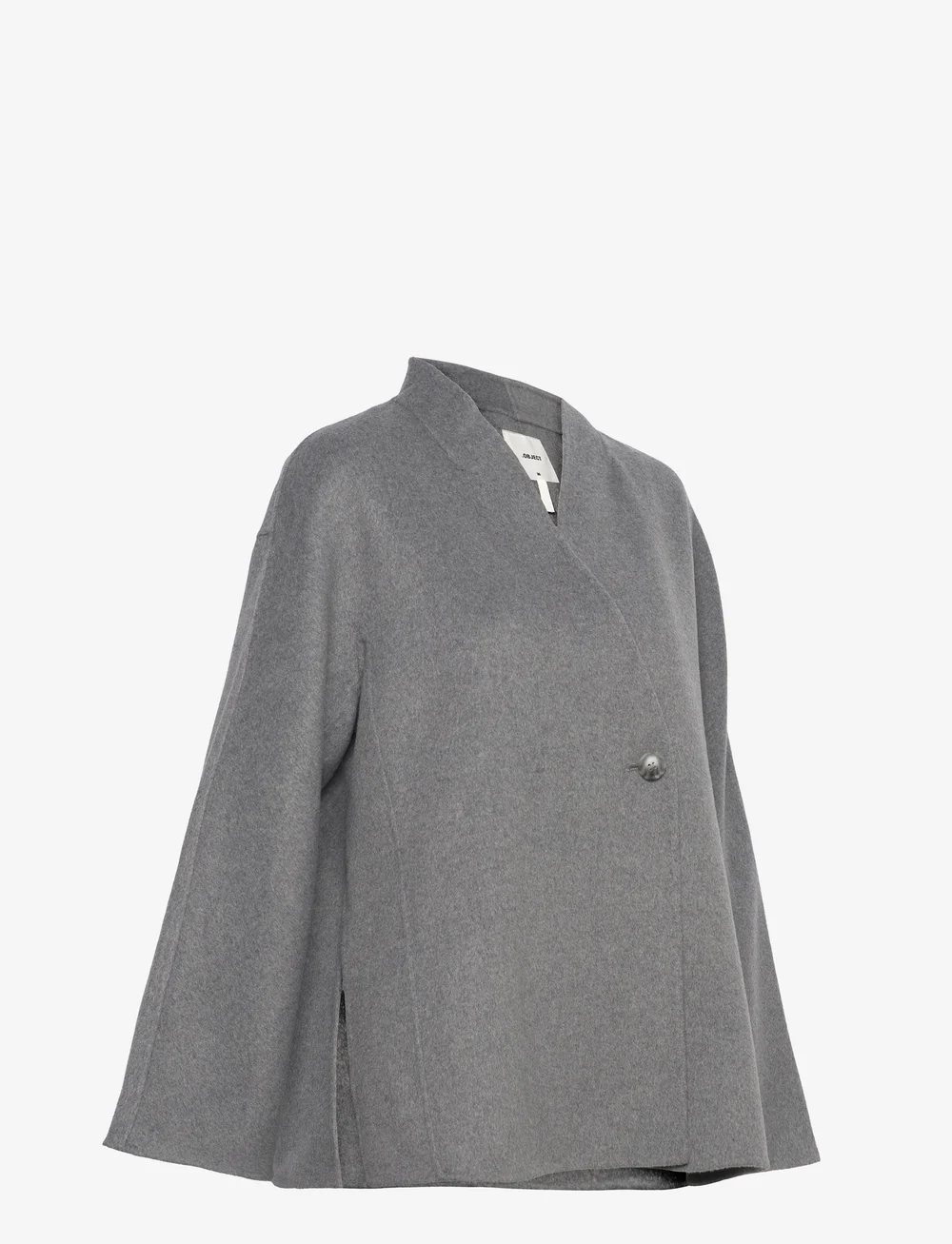 Object - OBJLINN L/S OZ OPEN JACKET DIV - wool jackets - medium grey melange - 4