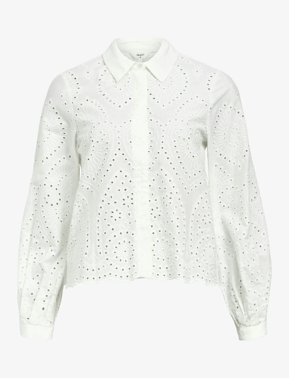 Object - OBJBITTEN L/S RE SHIRT NOOS - långärmade skjortor - cloud dancer - 1