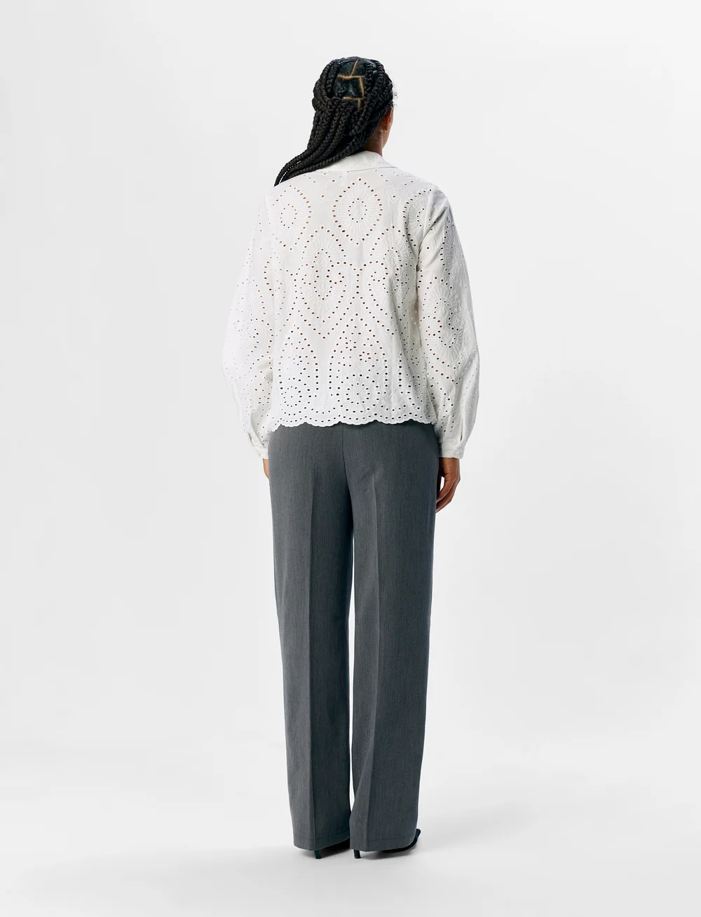 Object - OBJBITTEN L/S RE SHIRT NOOS - långärmade skjortor - cloud dancer - 2