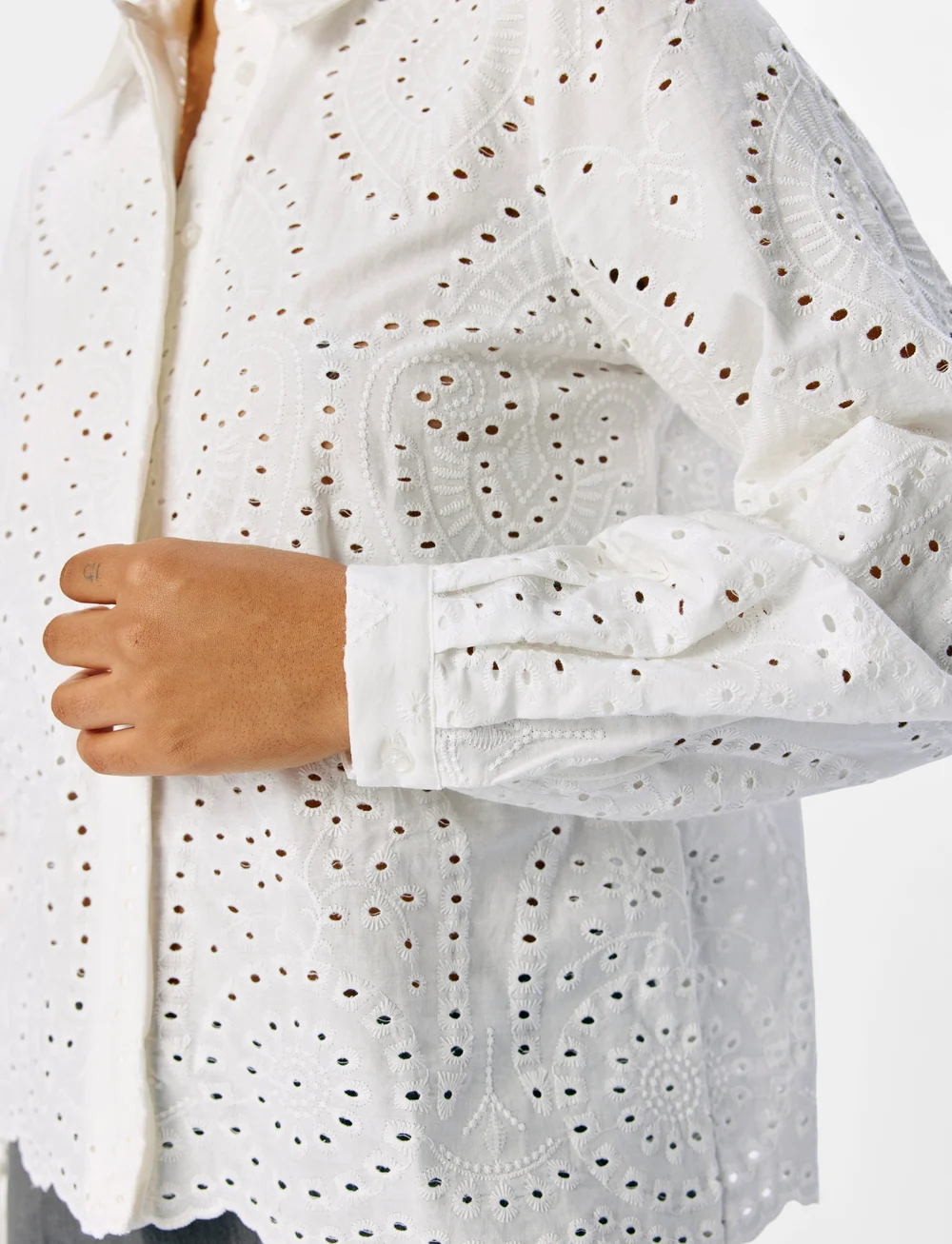 Object - OBJBITTEN L/S RE SHIRT NOOS - långärmade skjortor - cloud dancer - 3