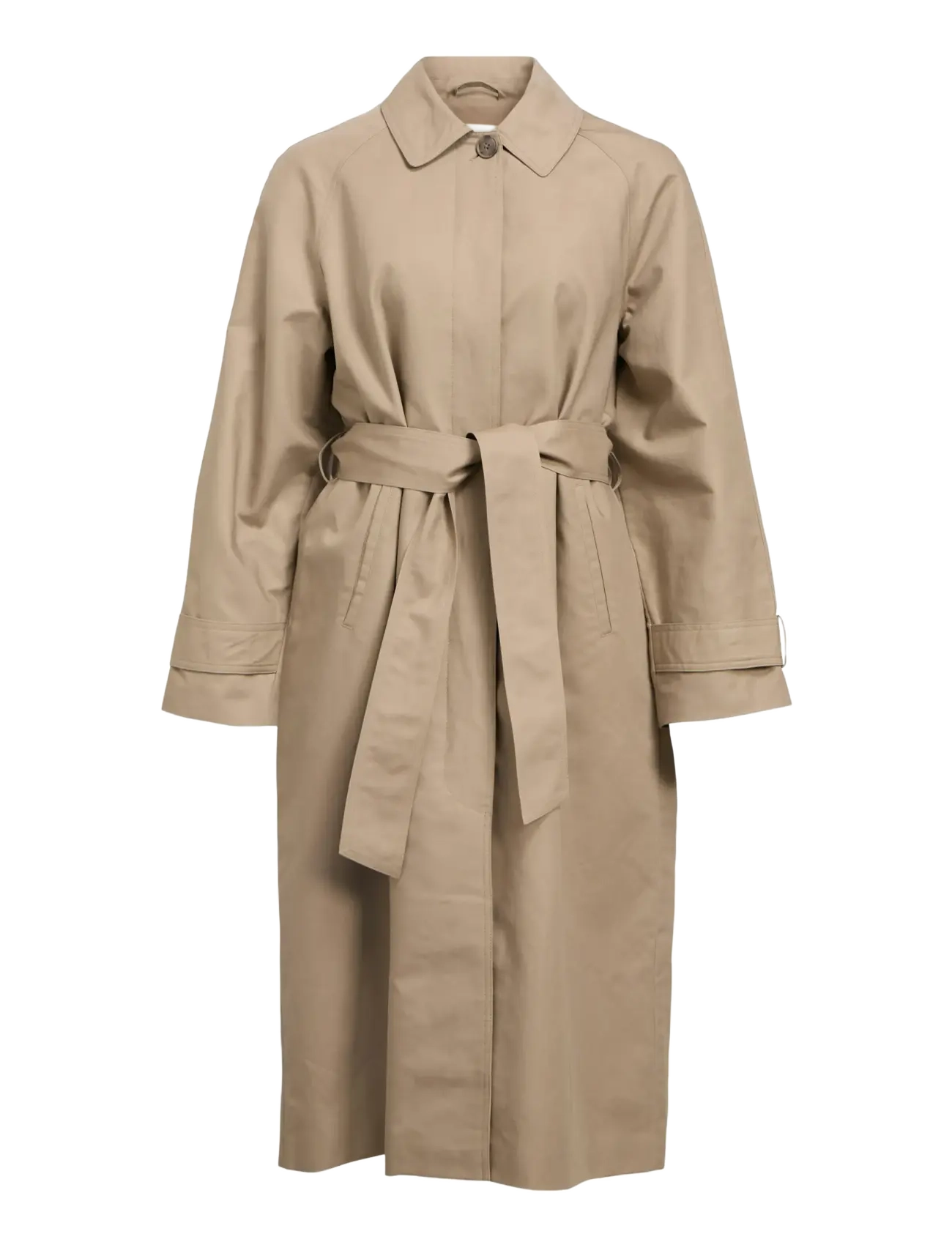 Object OBJVEGA L/S RE LONG COAT NOOS - Jacken & Mäntel - DESERT TAUPE / beige