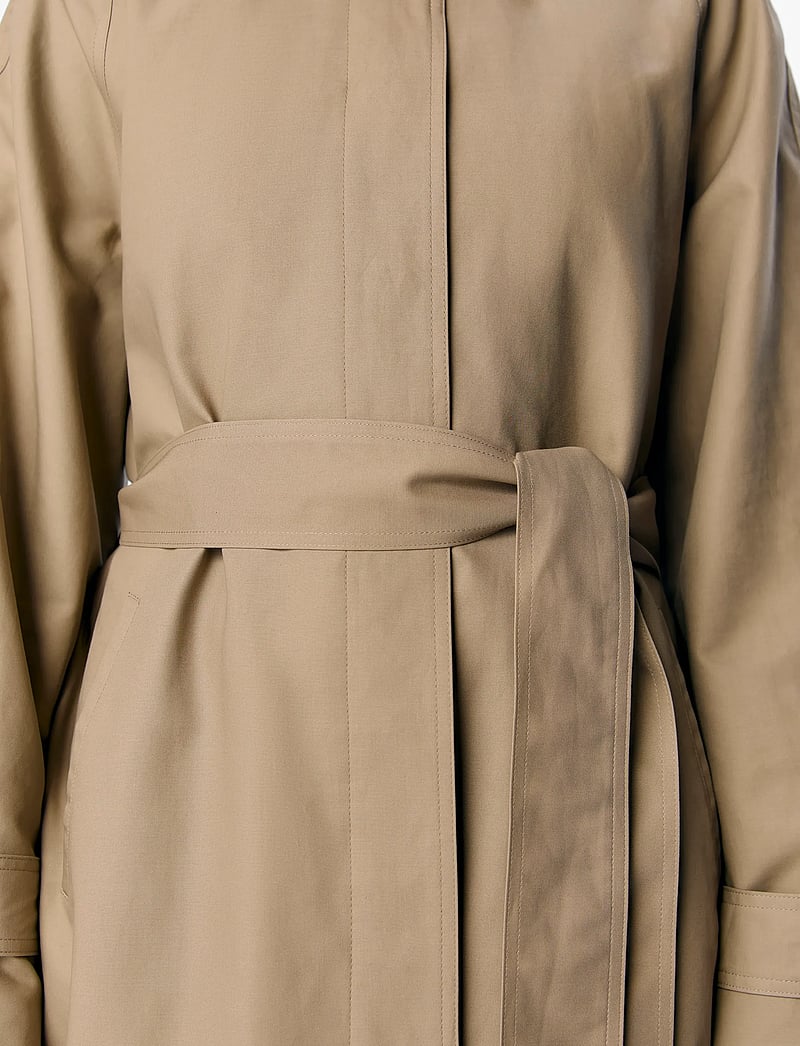 Object - OBJVEGA L/S RE LONG COAT NOOS - trenchcoats - desert taupe - 4