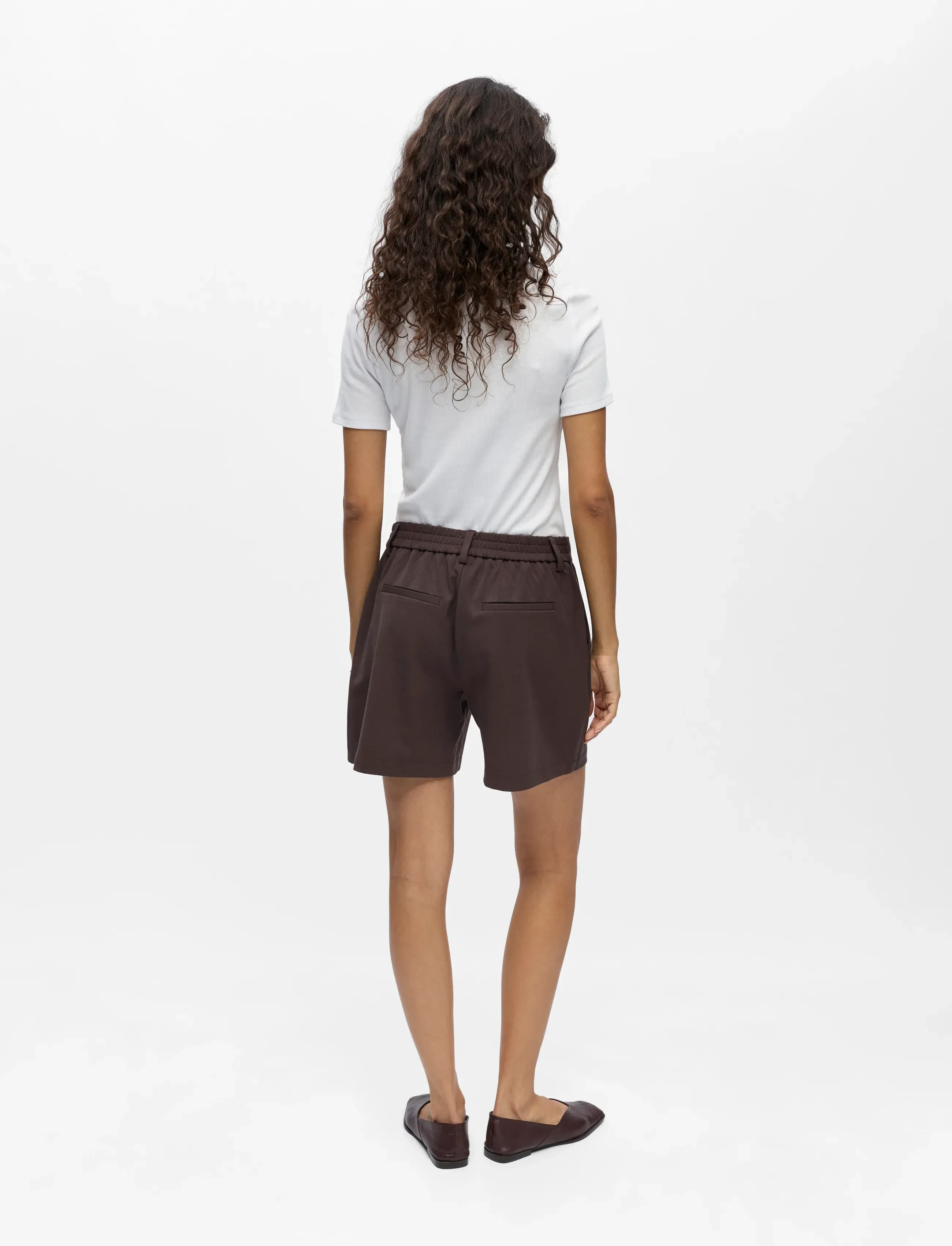 Object - OBJLISA MW RE SHORTS NOOS - lühikesed vabaajapüksid - seal brown - 2