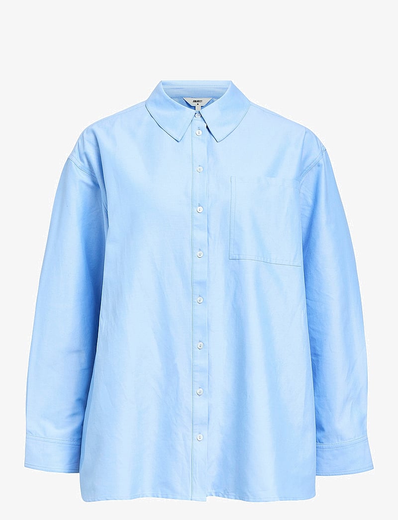 Object - OBJZANE LO L/S SHIRT CC2 SS - pikkade varrukatega särgid - cornflower blue - 0