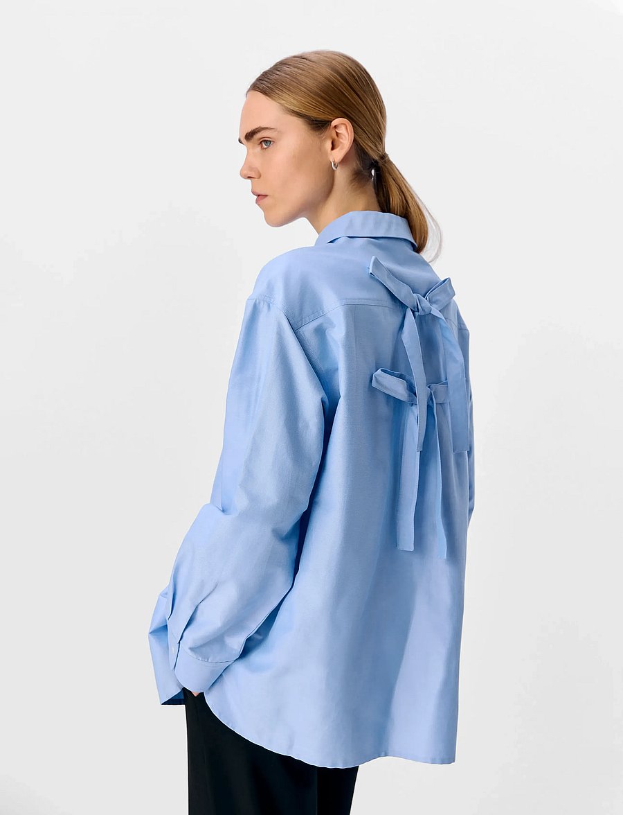 Object - OBJZANE LO L/S SHIRT CC2 SS - langärmlige hemden - cornflower blue - 0