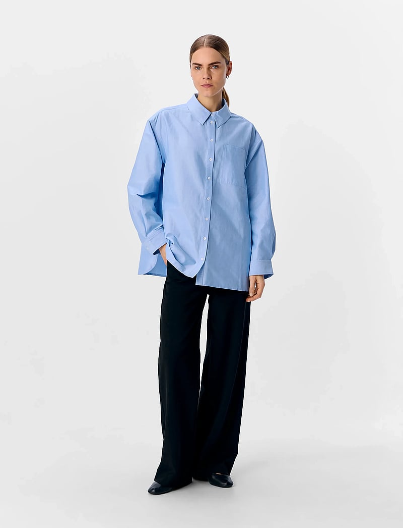 Object - OBJZANE LO L/S SHIRT CC2 SS - overhemden met lange mouwen - cornflower blue - 4
