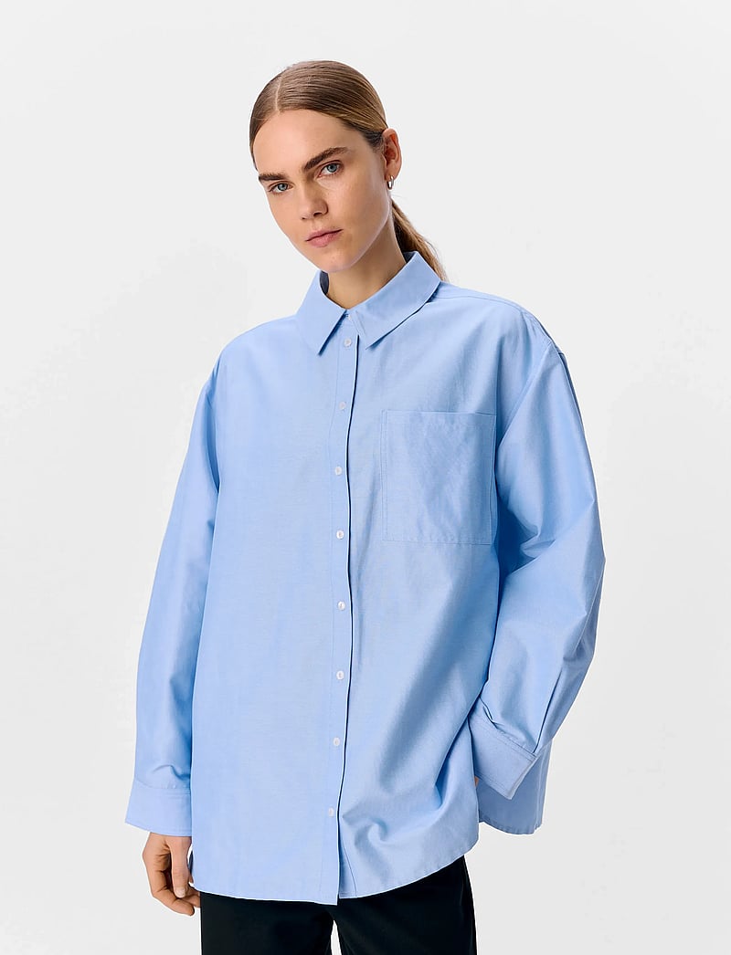 Object - OBJZANE LO L/S SHIRT CC2 SS - overhemden met lange mouwen - cornflower blue - 5
