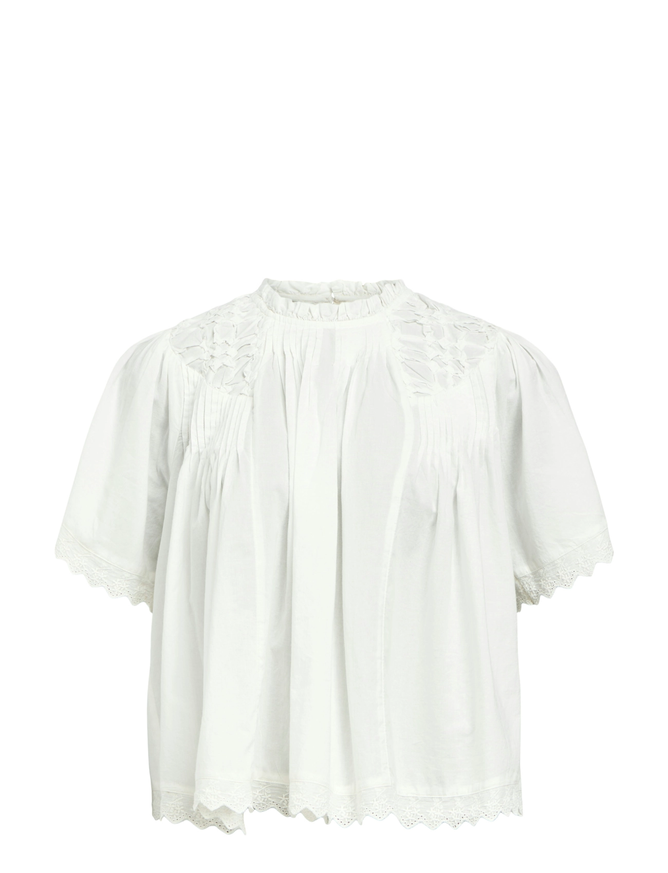 Object OBJLENIA LO S/S TOP CC2 SS - Pluusid ja särgid - CLOUD DANCER / white