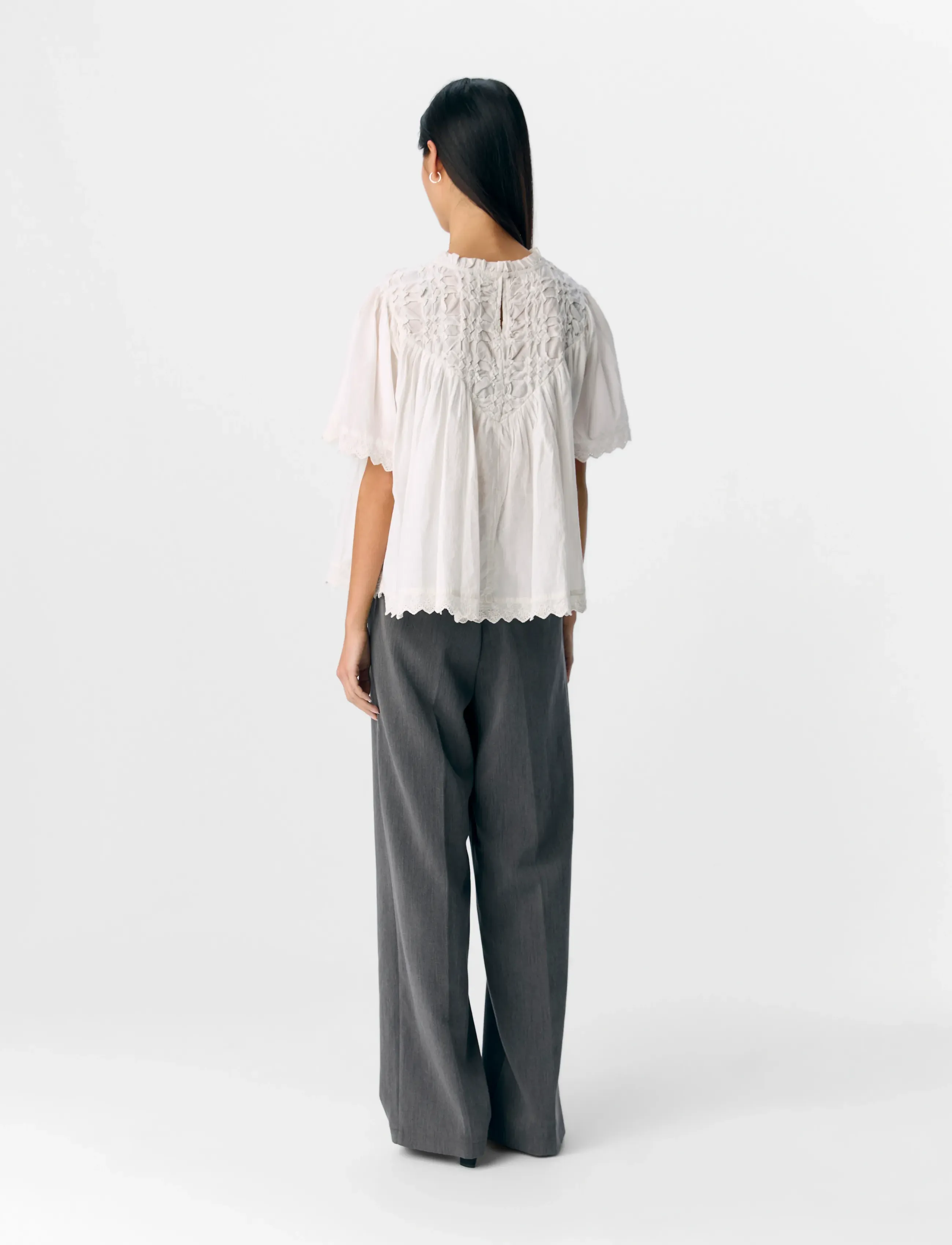 Object - OBJLENIA LO S/S TOP CC2 SS - cloud dancer - 3