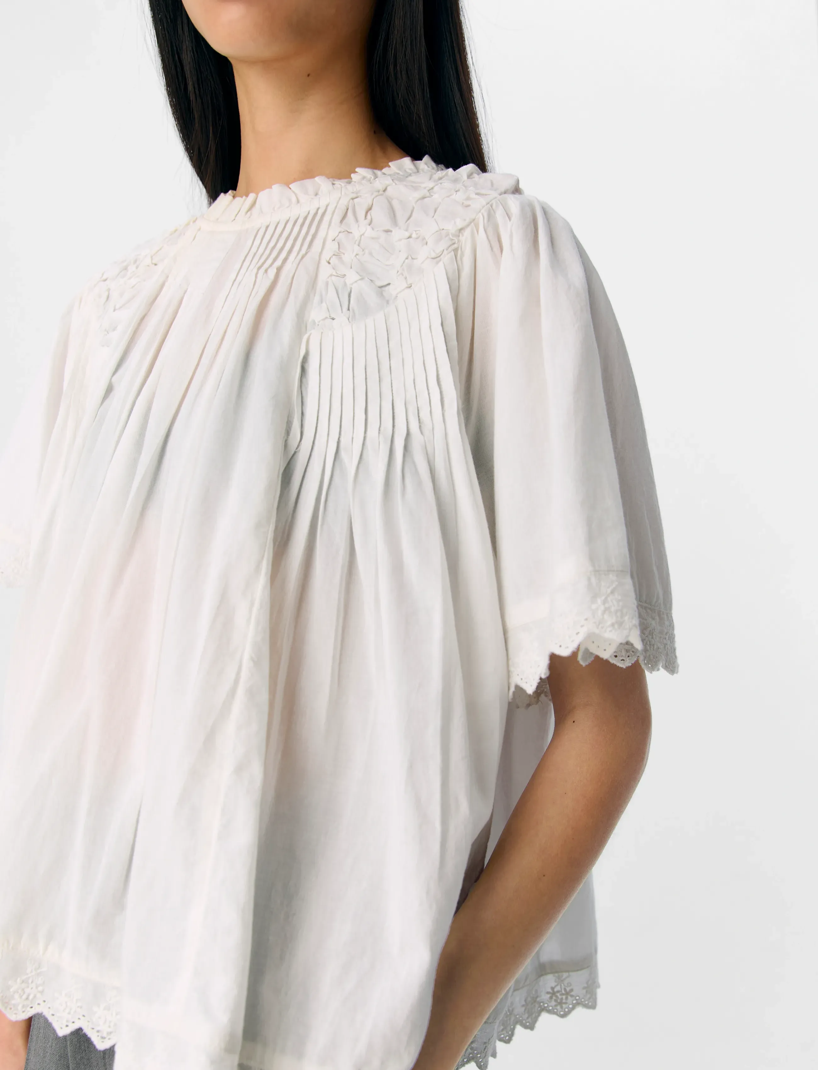 Object - OBJLENIA LO S/S TOP CC2 SS - cloud dancer - 5