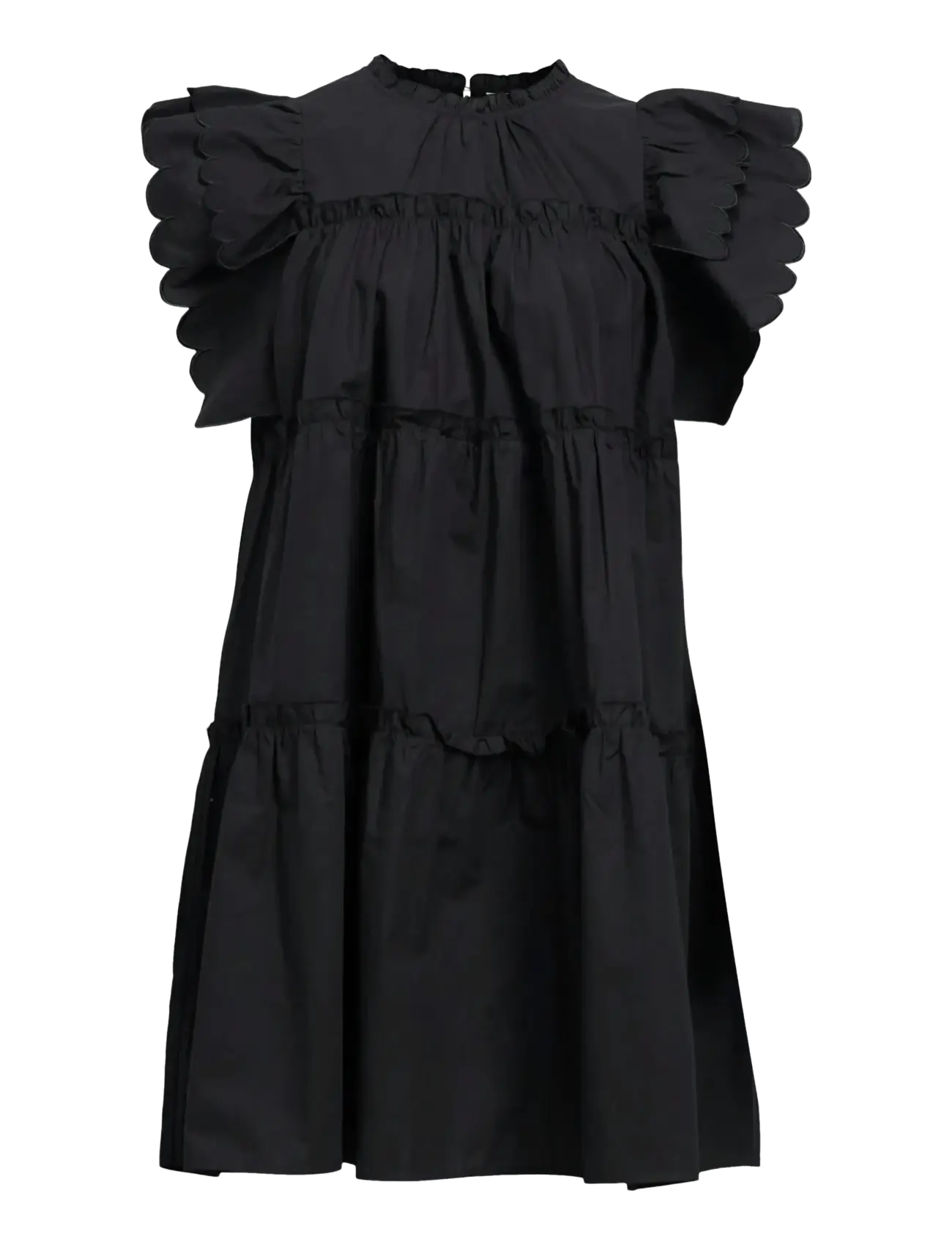 Object OBJHOPE S/L DRESS REP - Sommerkjoler - BLACK / black