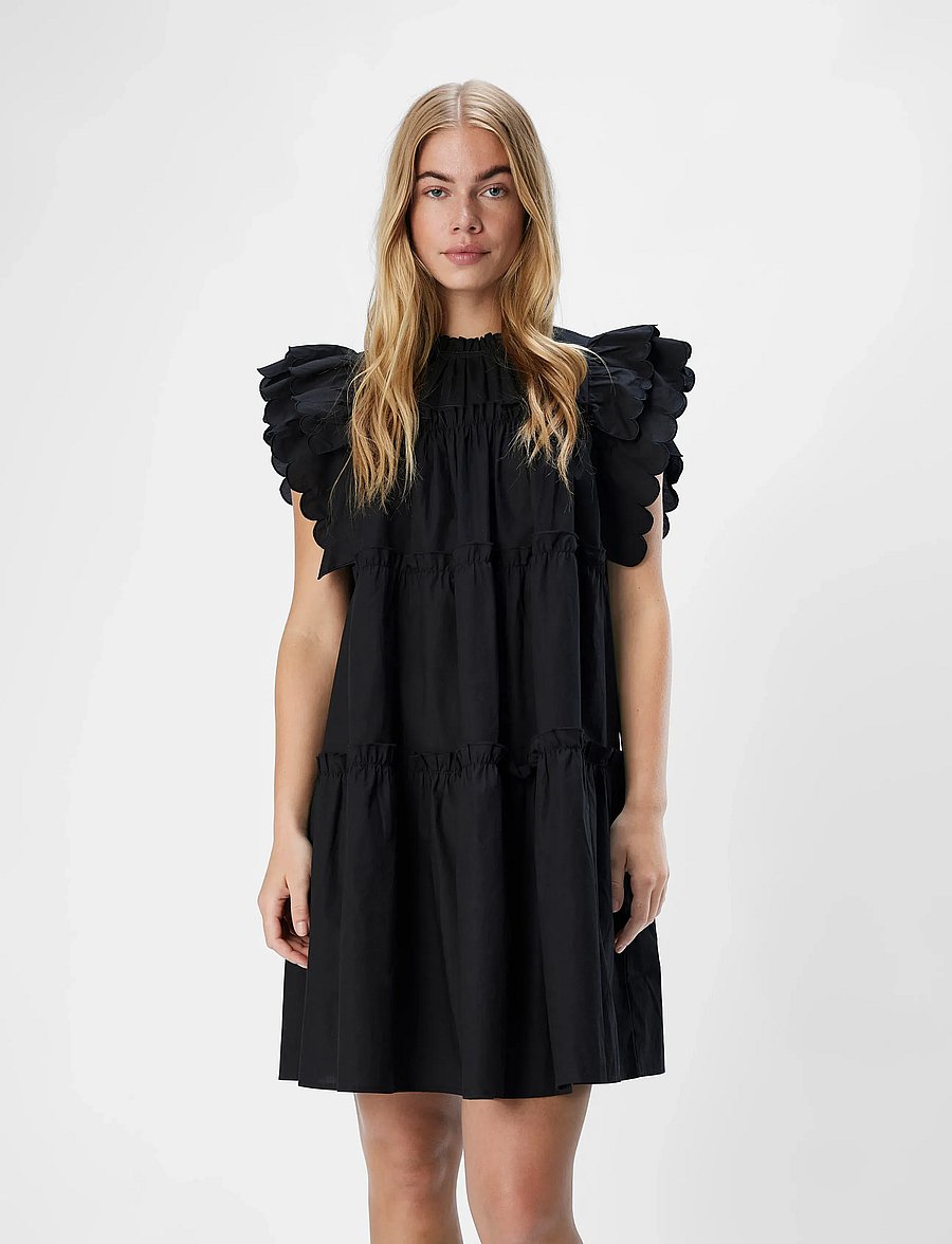 Object - OBJHOPE S/L DRESS REP - konfirmation - black - 4