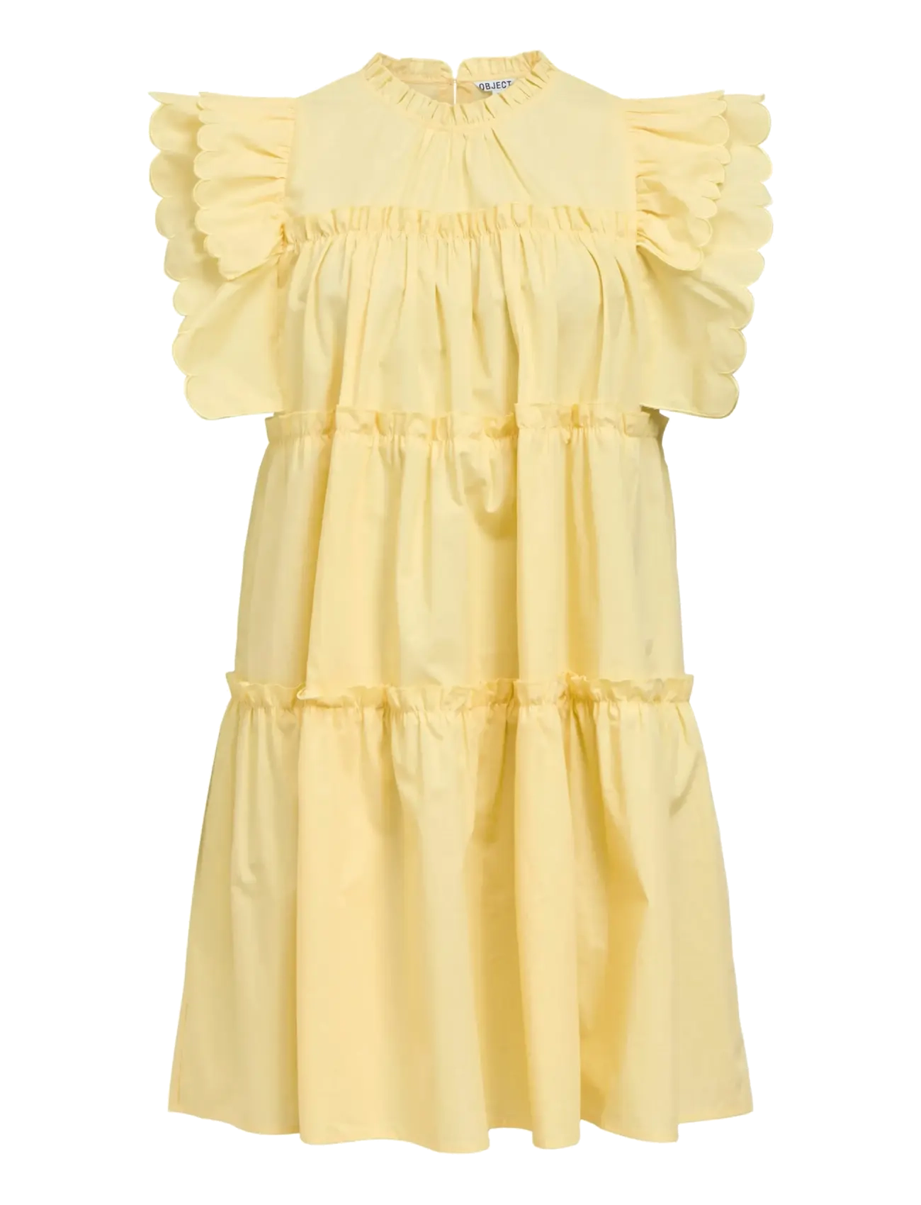 OBJECT Objhope S/L Kleid Rep Gelb - 36 - Damen