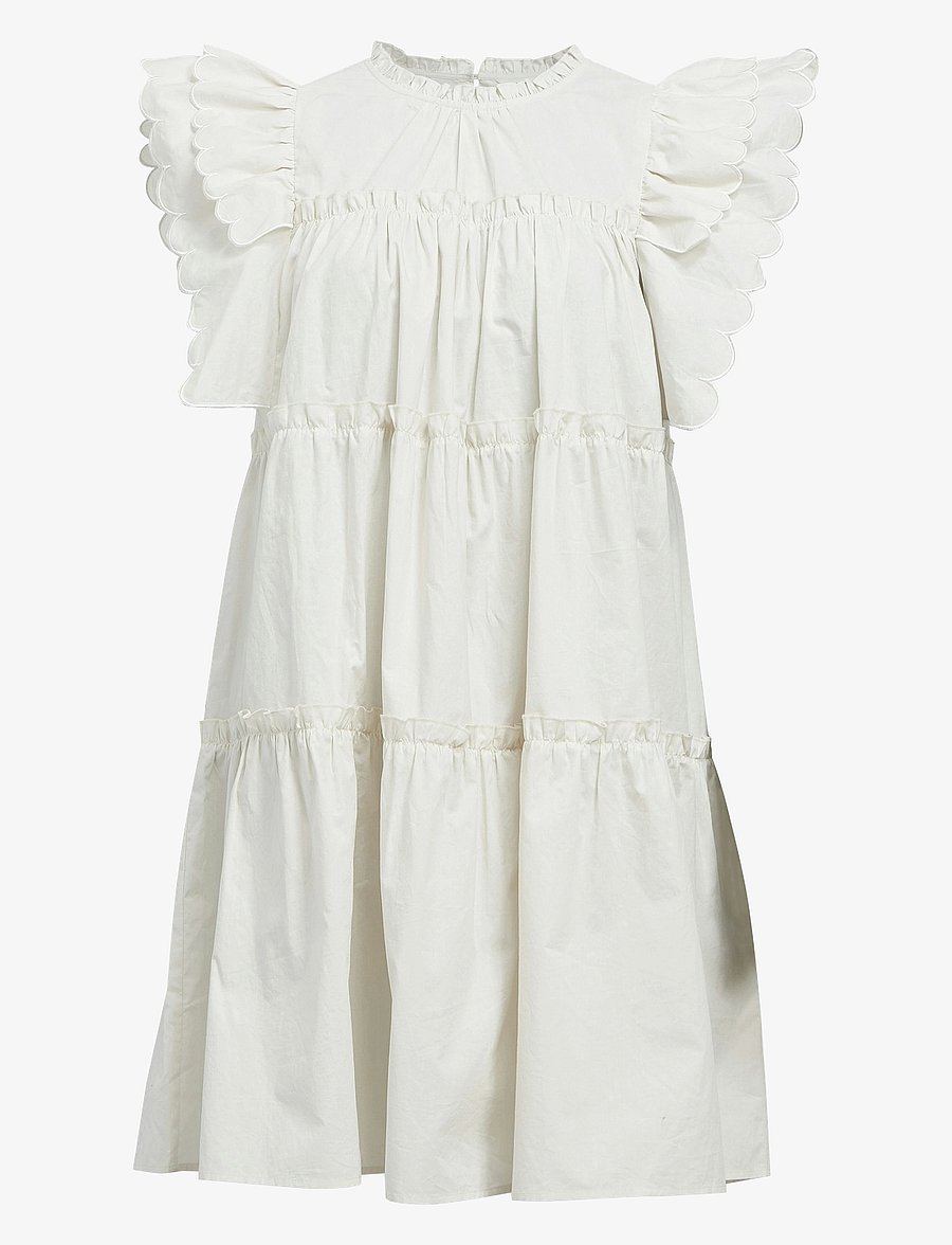 Object - OBJHOPE S/L DRESS REP - konfirmation - white sand - 1
