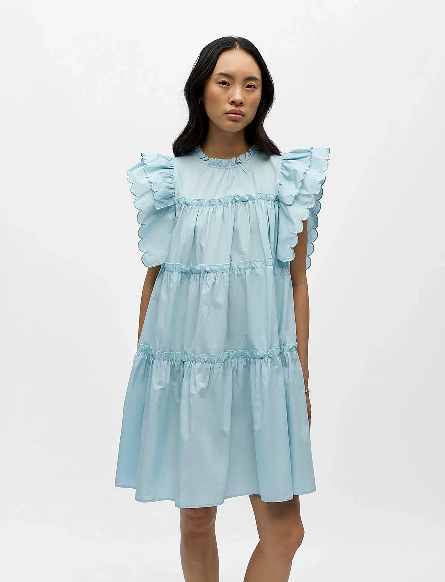 Object - OBJHOPE S/L DRESS REP - konfirmatsioon - winter sky - 4