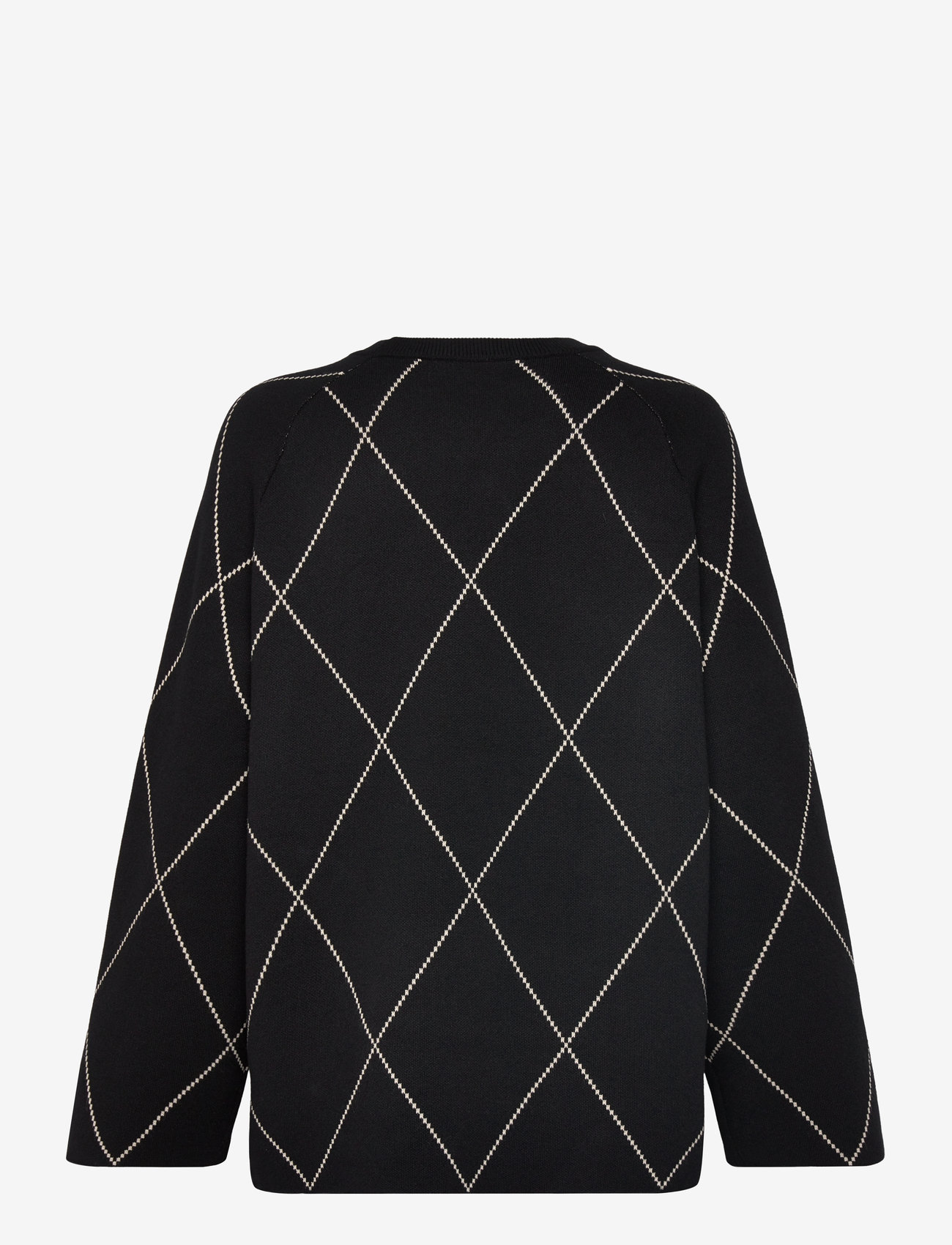 Object - OBJESTER LS KNIT TOP AOP NOOS - black - 1