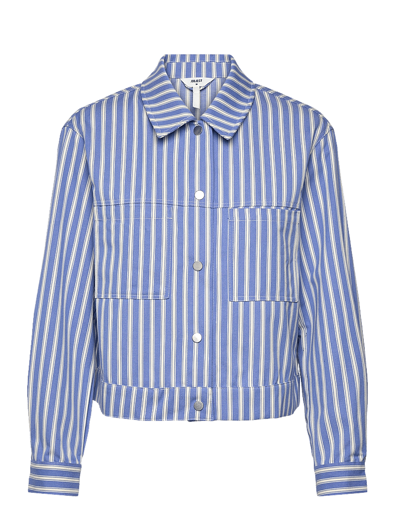 Object - OBJSOLA RE LS TWILL SHIRT E OTT - langärmlige hemden - lapis blue - 1