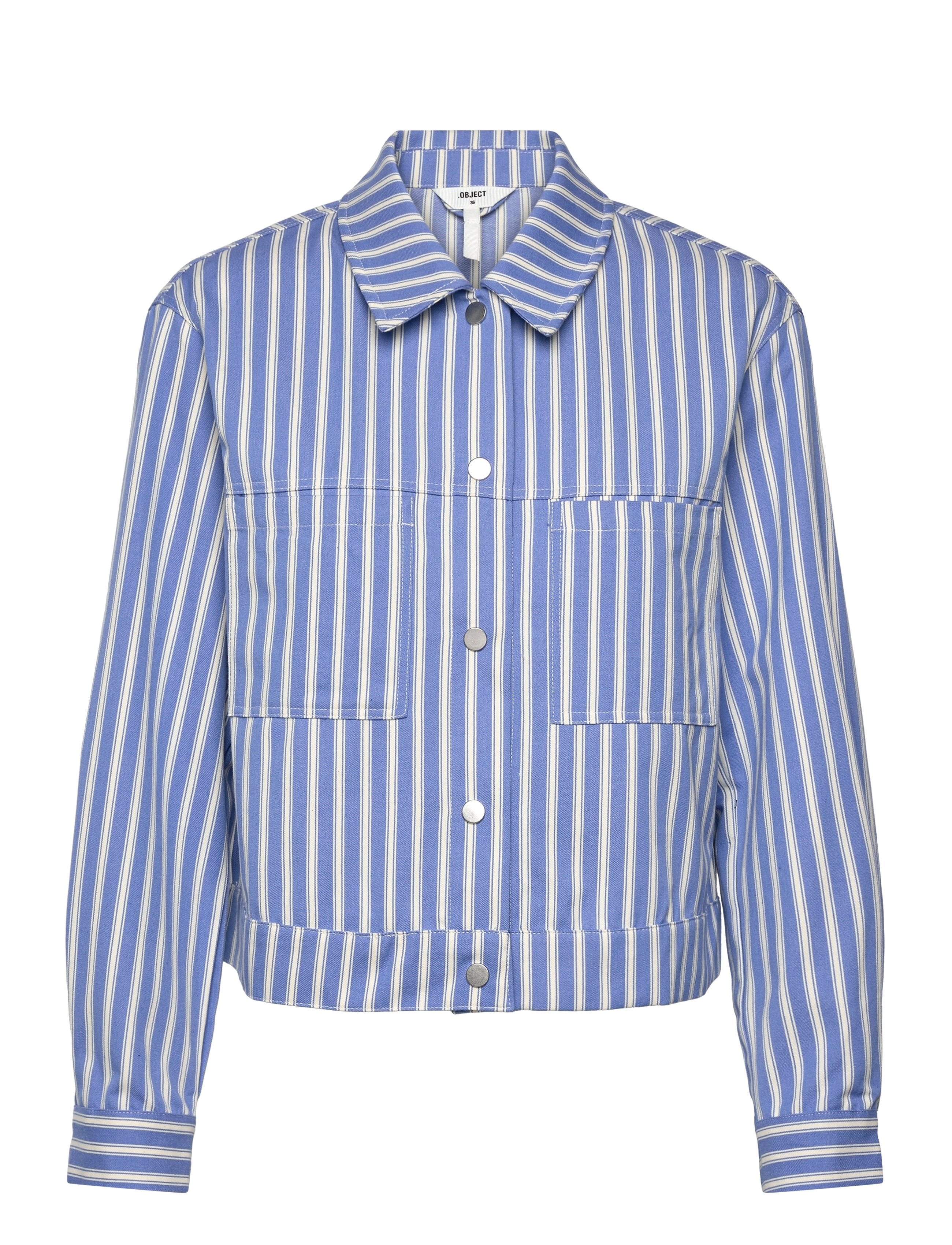 Object - OBJSOLA RE LS TWILL SHIRT E OTT - krekli ar garām piedurknēm - lapis blue - 1