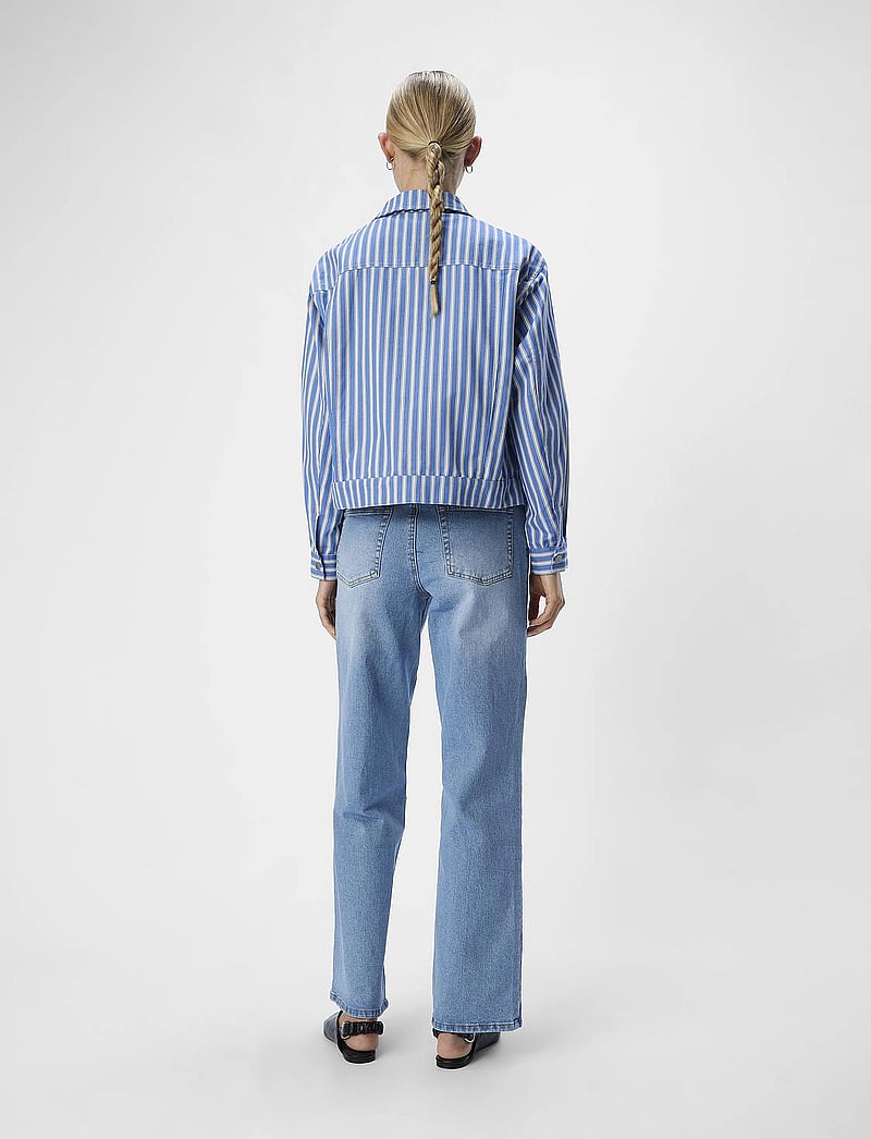 Object - OBJSOLA RE LS TWILL SHIRT E OTT - langärmlige hemden - lapis blue - 3