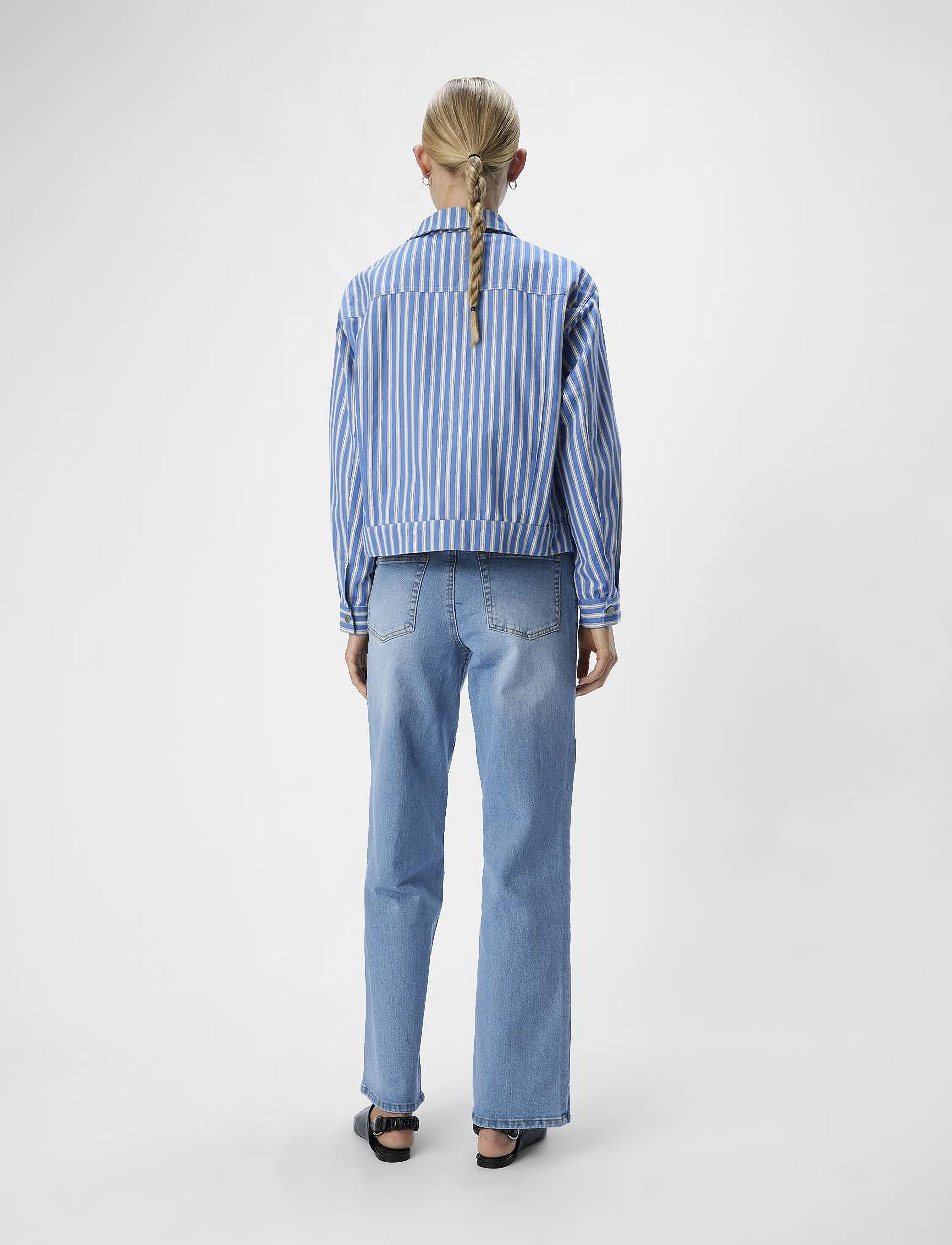 Object - OBJSOLA RE LS TWILL SHIRT E OTT - long-sleeved shirts - lapis blue - 3