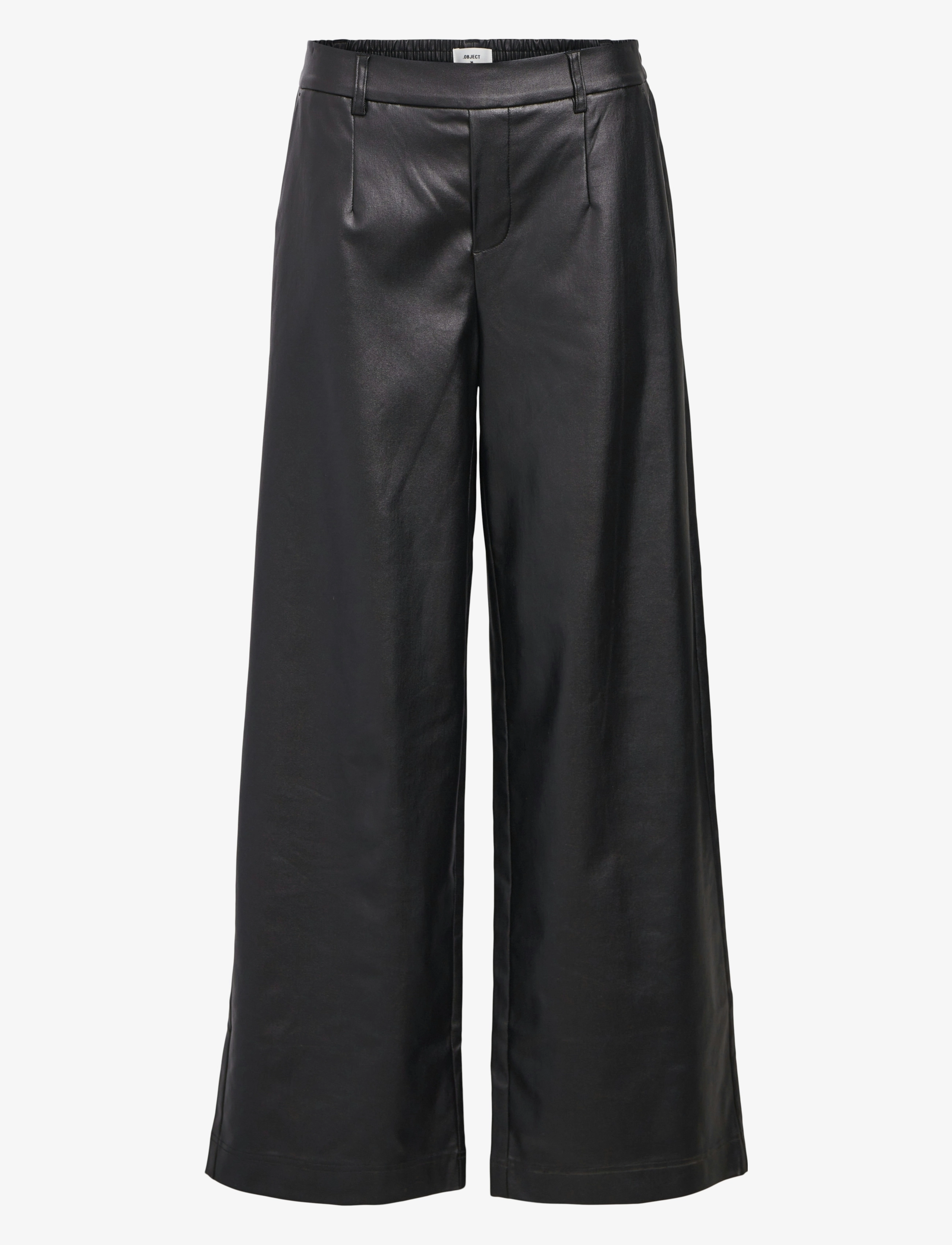 OBJECT Objmelba Lisa Wide Coated Hose Noos Schwarz - 40 - Damen