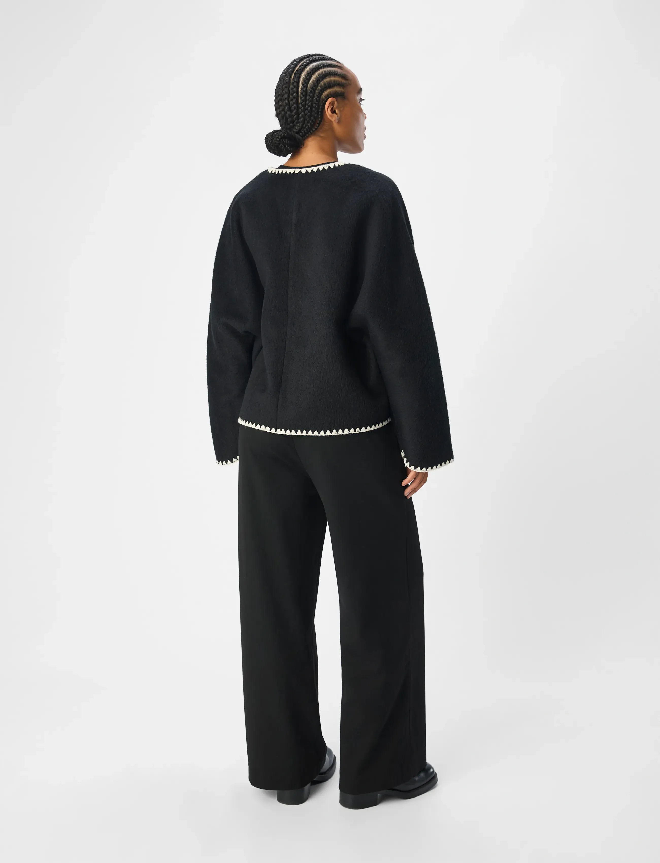 Object - OBJLOLA LS LO JACKET E AU DIV - winterjacken - black - 3